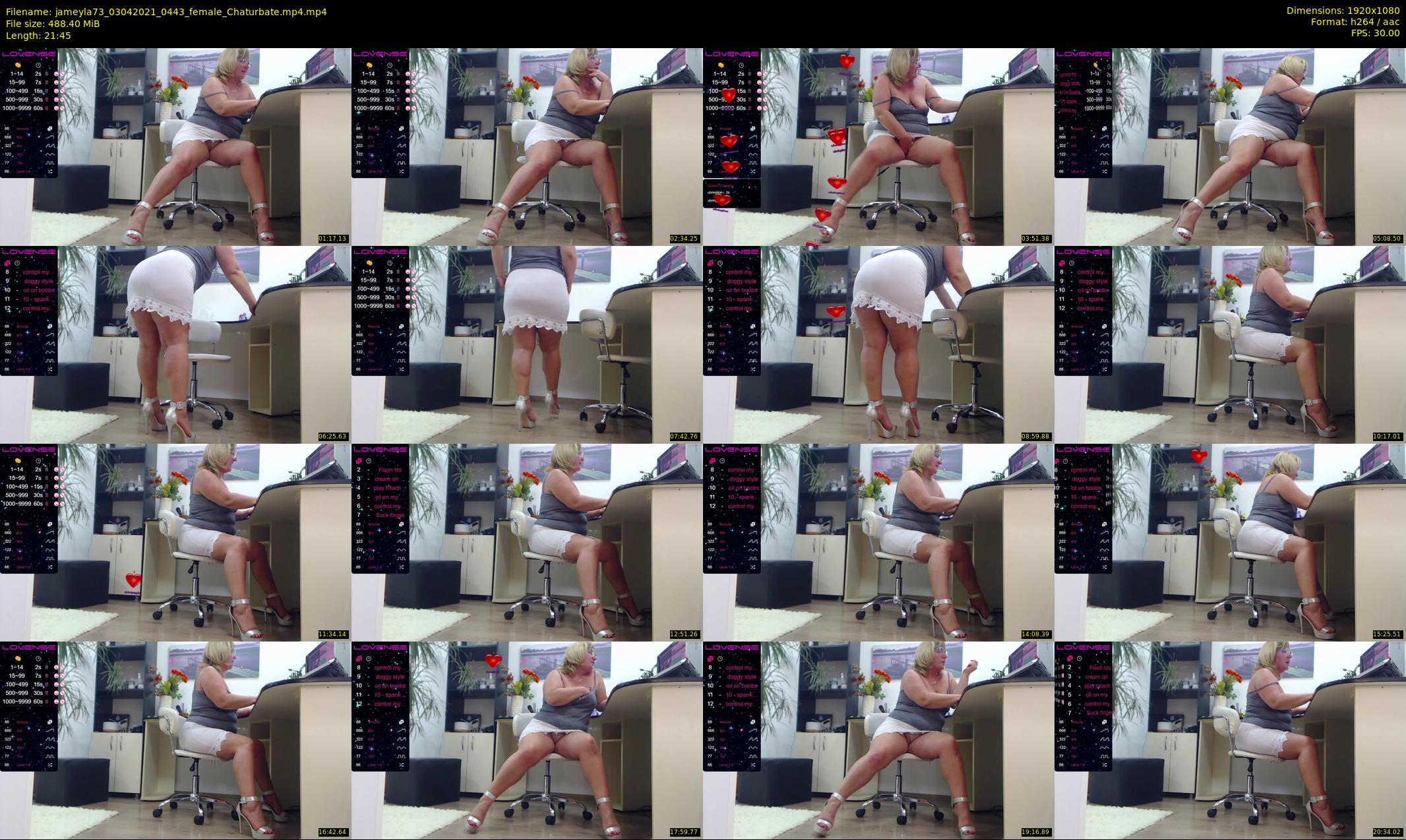 jameyla73 — 22 minute Chaturbate female cam show recording, 1080p, Apr 3, 2021