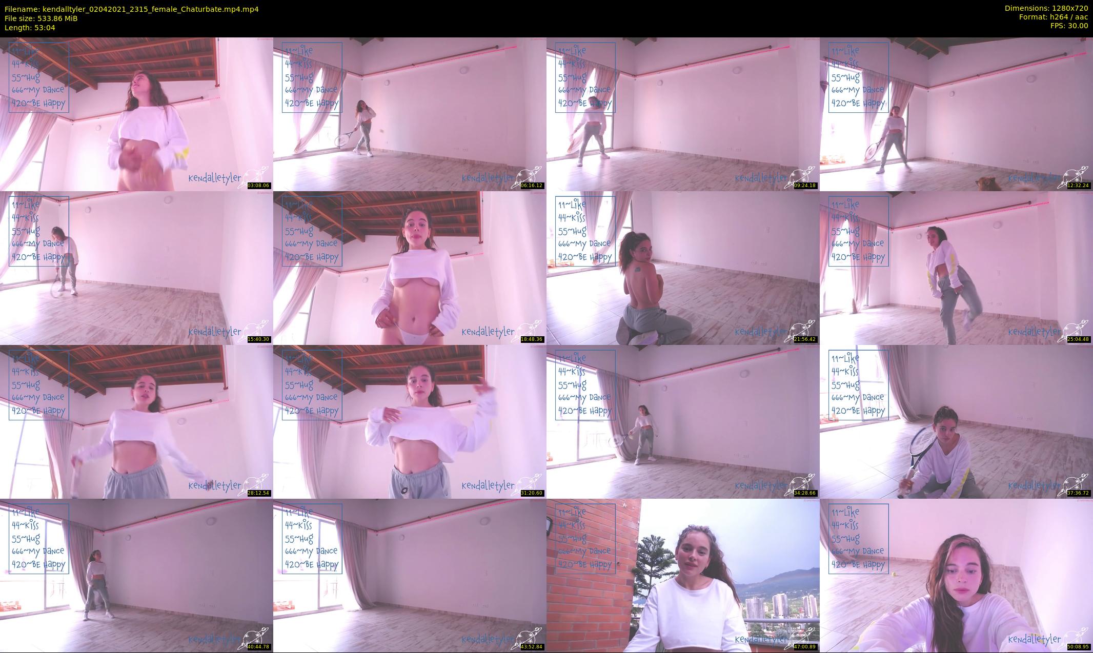 kendalltyler — 54 minute Chaturbate female cam show recording, 720p, Apr 2, 2021