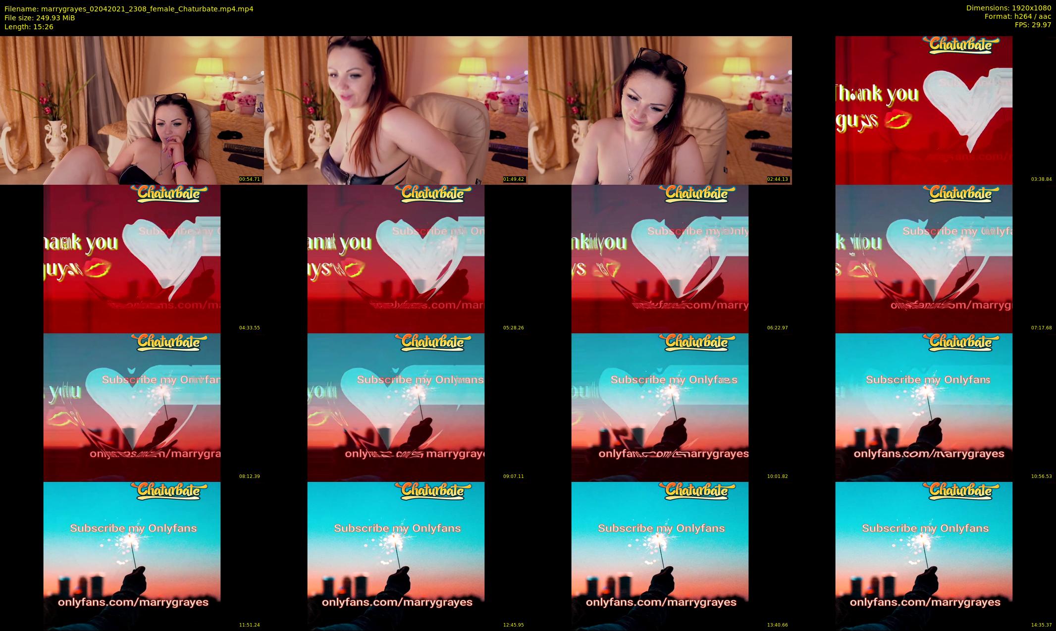 marrygrayes — 16 minute Chaturbate female cam show recording, 1080p, Apr 2, 2021