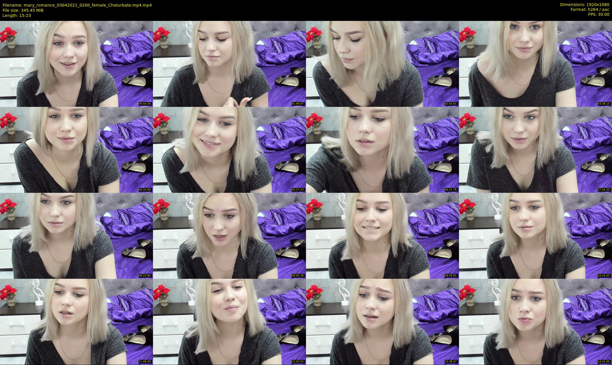 mary_romance — 16 minute Chaturbate female cam show recording, 1080p, Apr 3, 2021