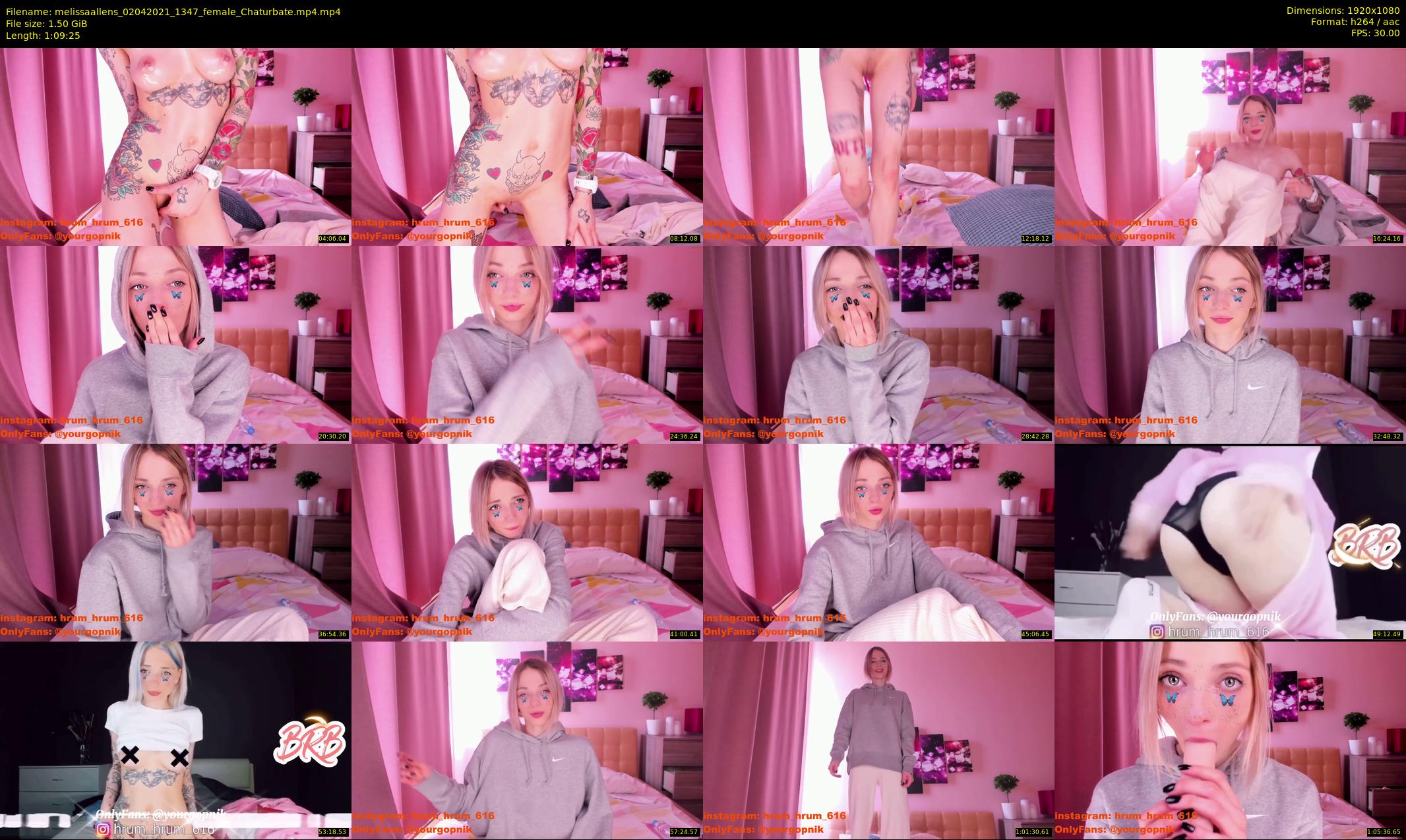 melissaallens — 70 minute Chaturbate female cam show recording, 1080p, Apr 2, 2021