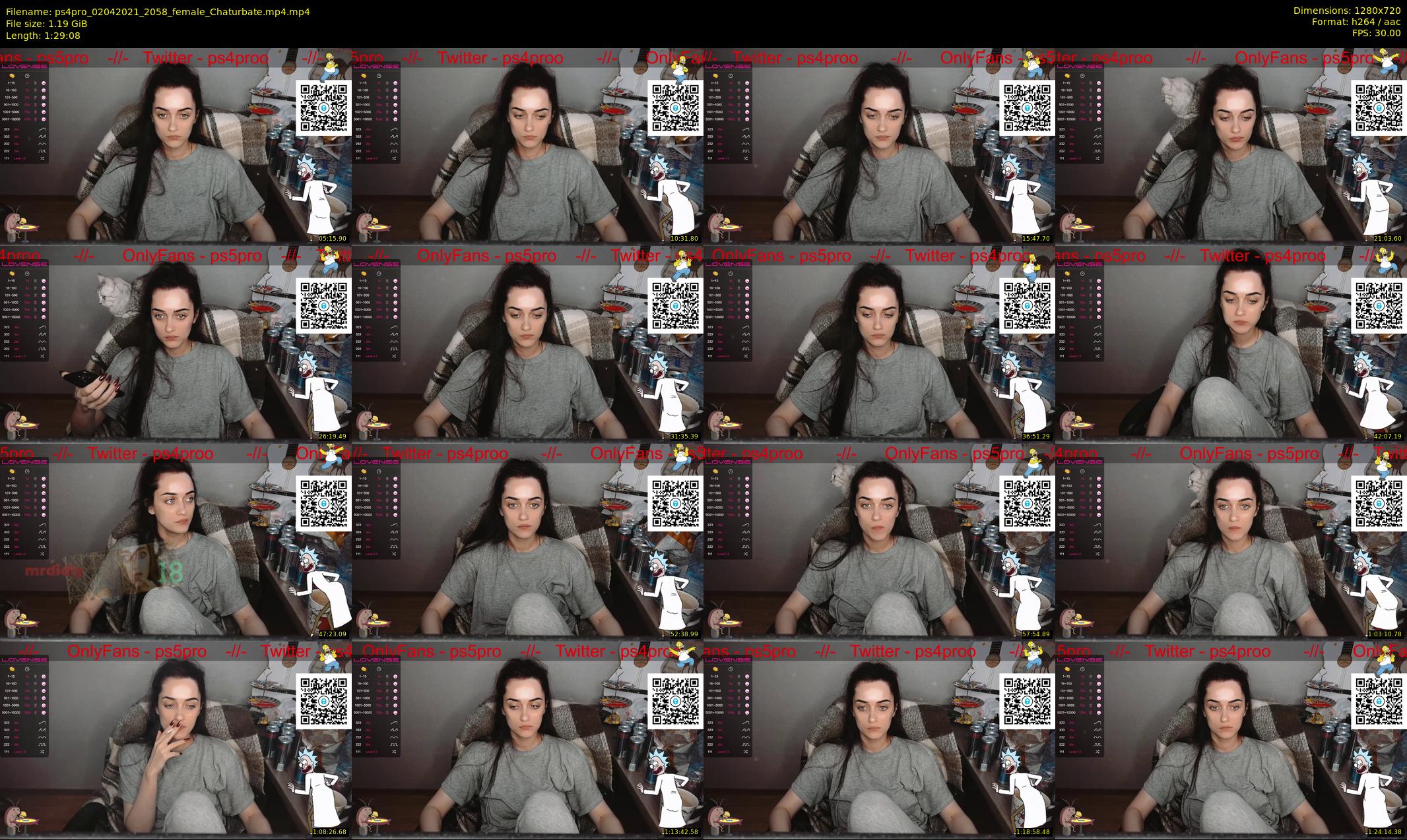 ps4pro — 90 minute Chaturbate female cam show recording, 720p, Apr 2, 2021