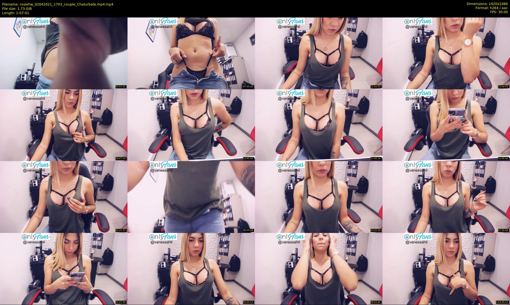 rosiehw — 68 minute Chaturbate couple cam show recording, 1080p, Apr 2, 2021