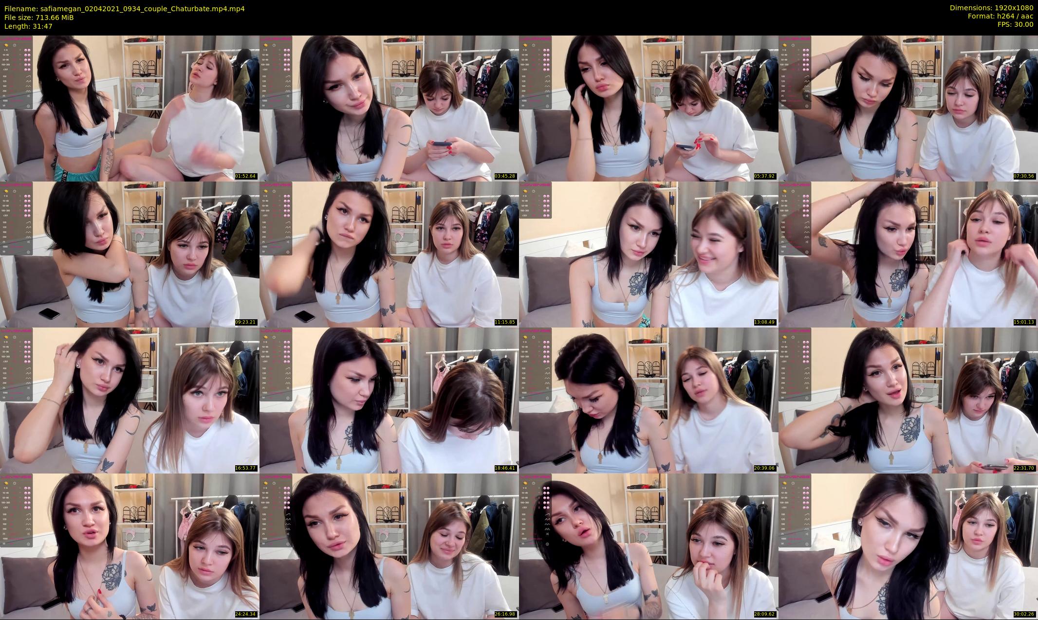 safiamegan — 32 minute Chaturbate couple cam show recording, 1080p, Apr 2, 2021