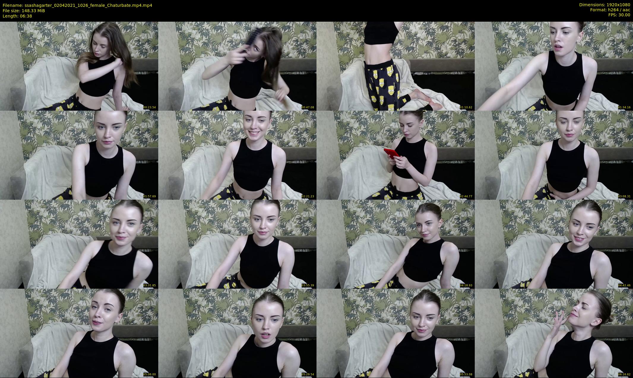 ssashagarter — 7 minute Chaturbate female cam show recording, 1080p, Apr 2, 2021