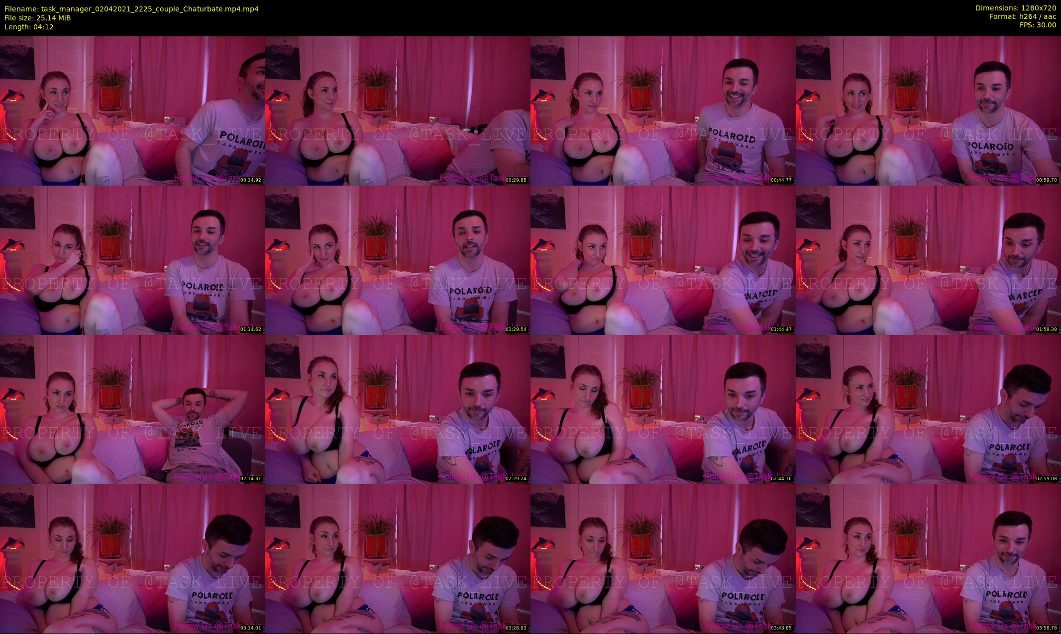 task_manager — 5 minute Chaturbate couple cam show recording, 720p, Apr 2, 2021