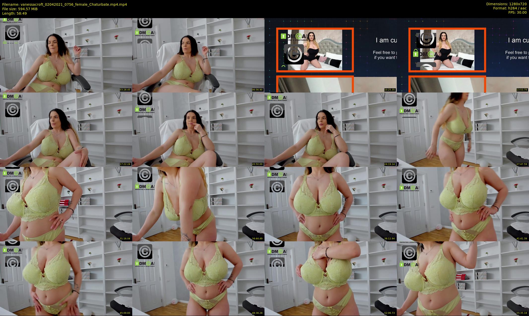 vanessacroft — 59 minute Chaturbate female cam show recording, 720p, Apr 2, 2021