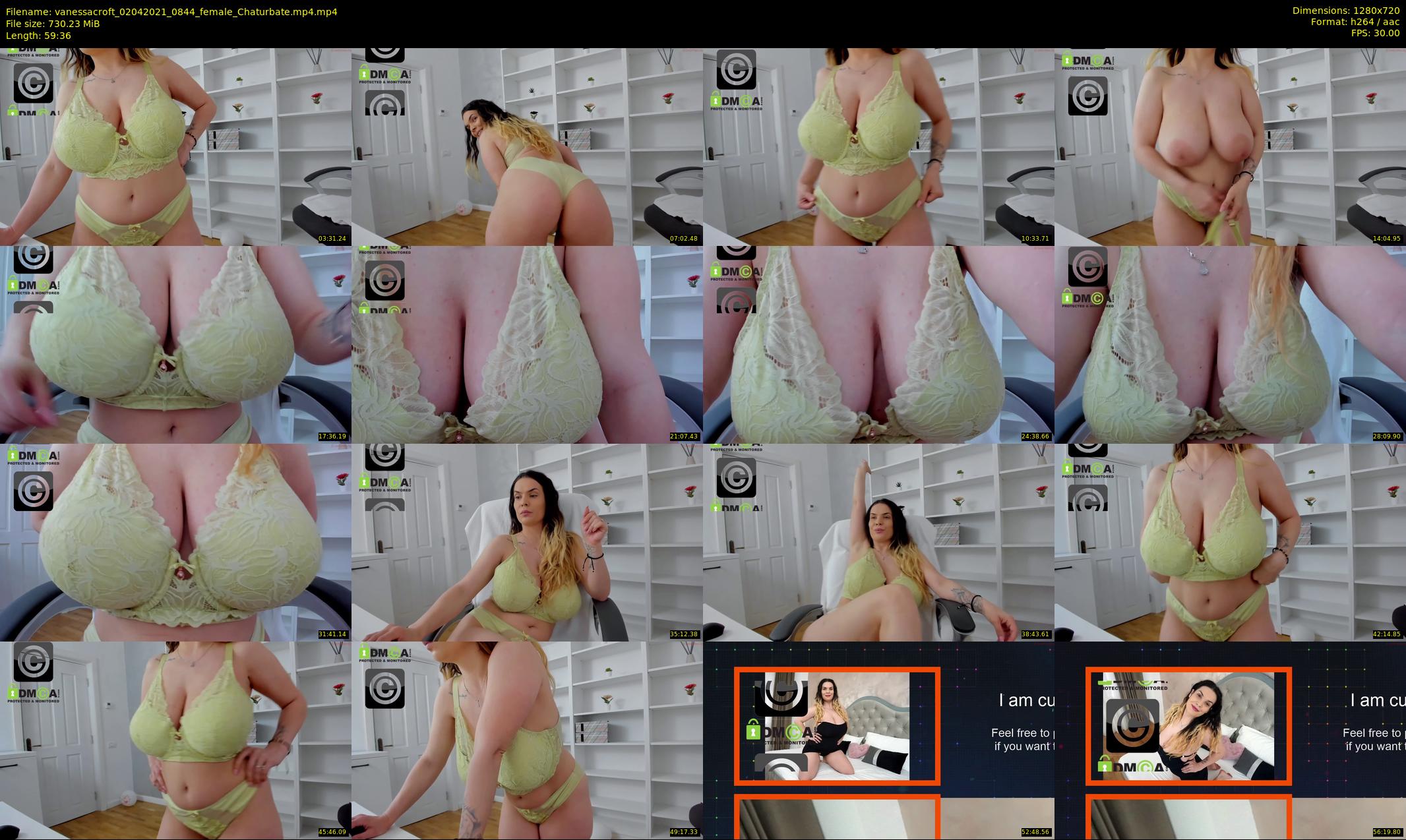 vanessacroft — 60 minute Chaturbate female cam show recording, 720p, Apr 2, 2021