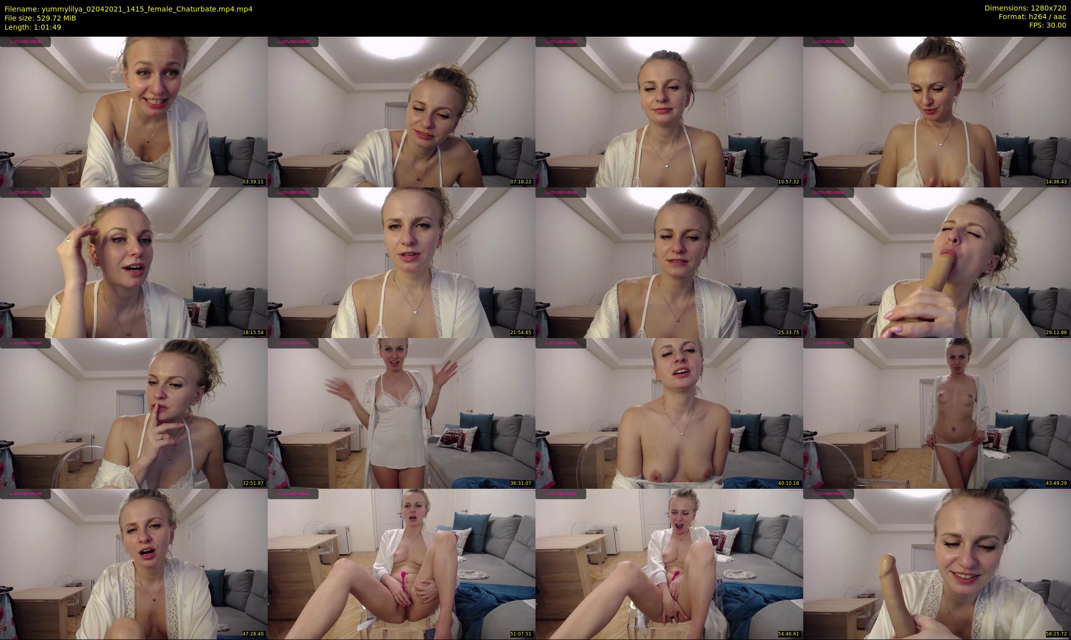 yummylilya — 62 minute Chaturbate female cam show recording, 720p, Apr 2, 2021