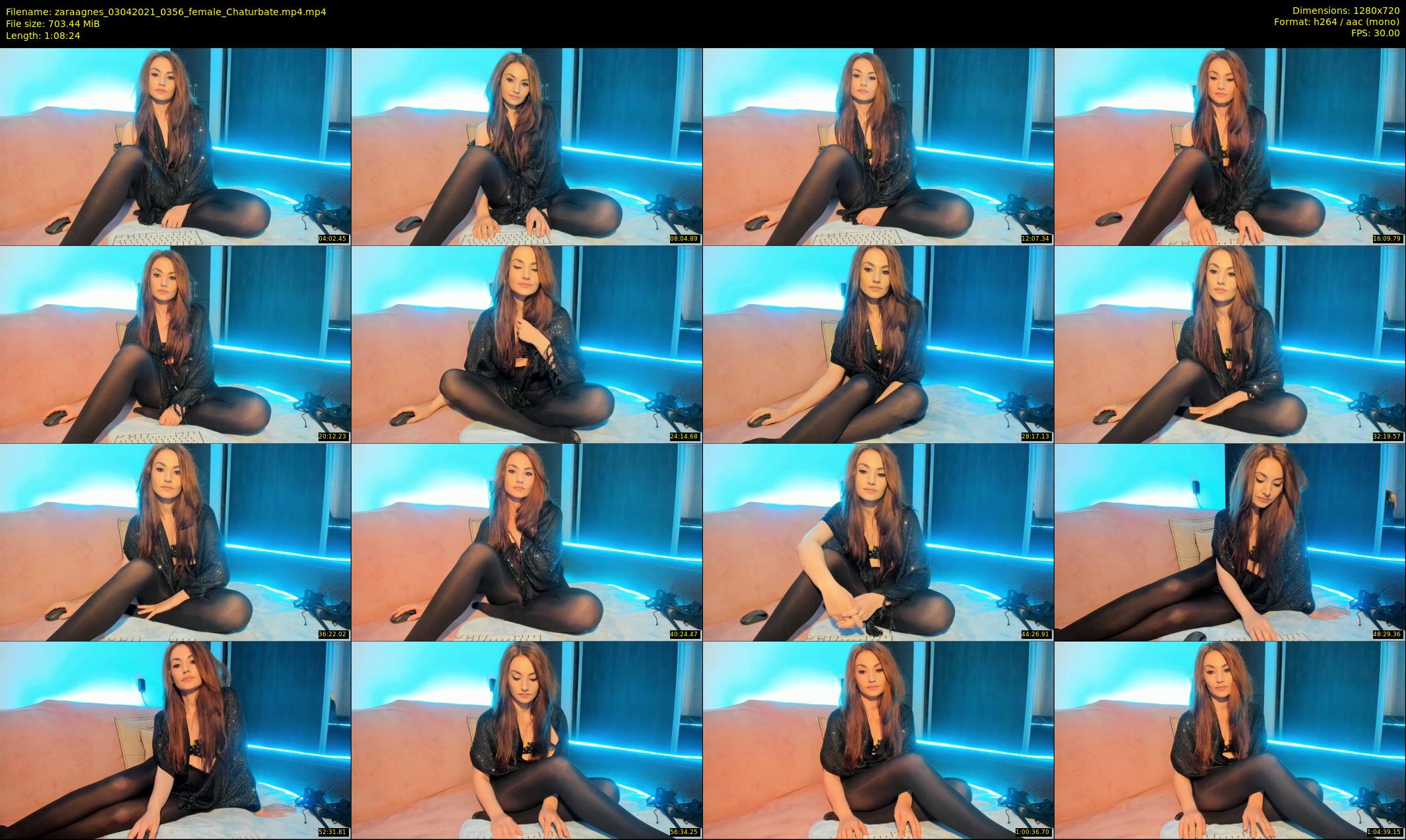 zaraagnes — 69 minute Chaturbate female cam show recording, 720p, Apr 3, 2021