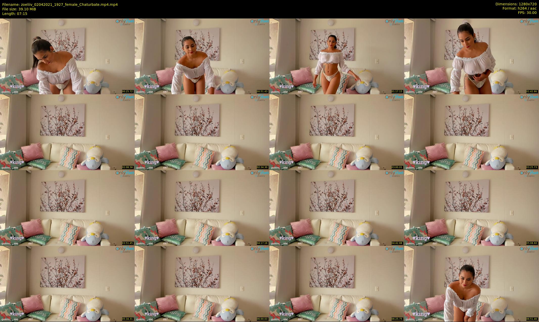 zoeliiv — 8 minute Chaturbate female cam show recording, 720p, Apr 2, 2021