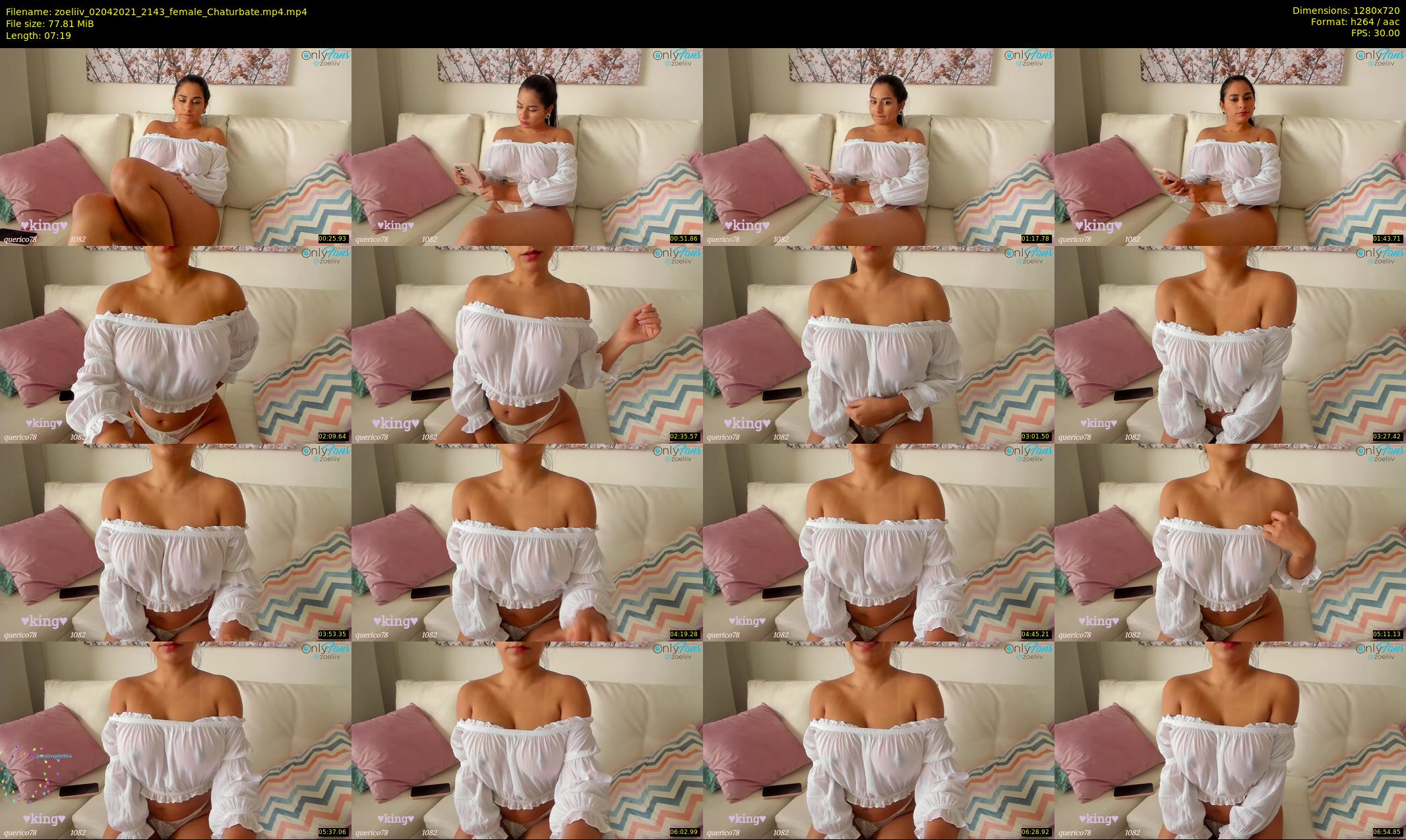 zoeliiv — 8 minute Chaturbate female cam show recording, 720p, Apr 2, 2021