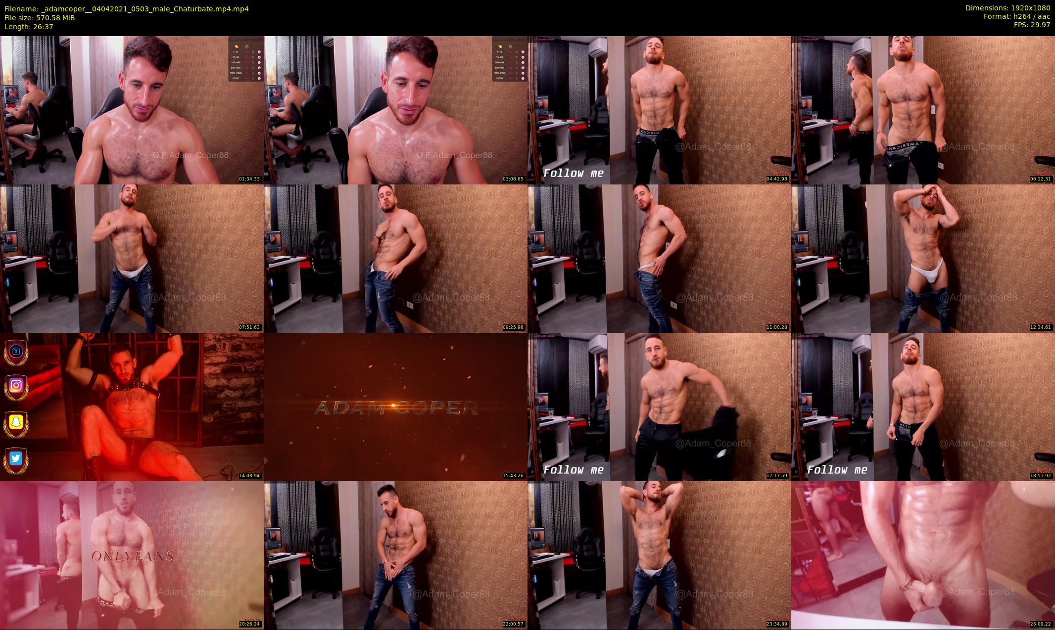 _adamcoper_ — 27 minute Chaturbate male cam show recording, 1080p, Apr 4, 2021