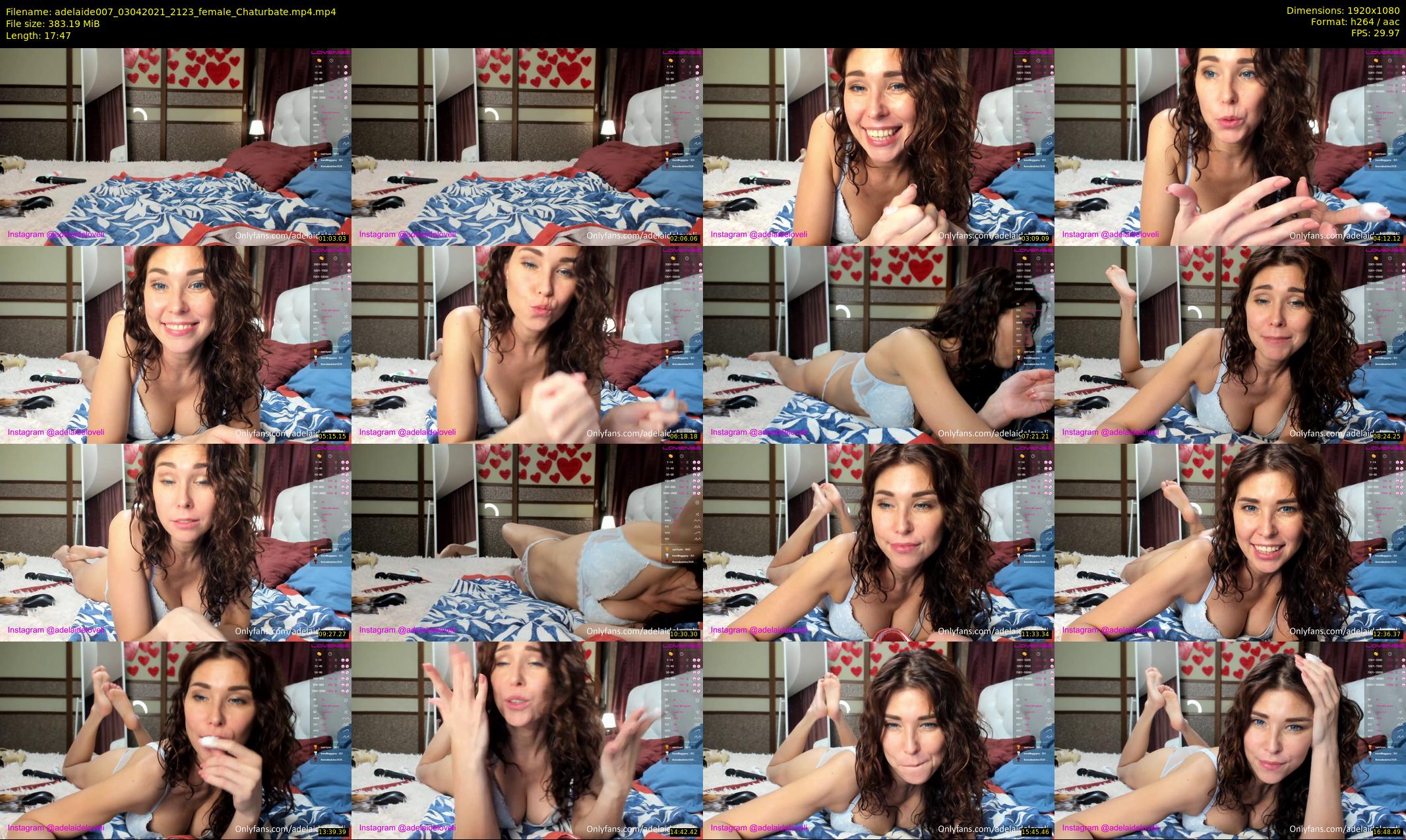 adelaide007 — 18 minute Chaturbate female cam show recording, 1080p, Apr 3, 2021
