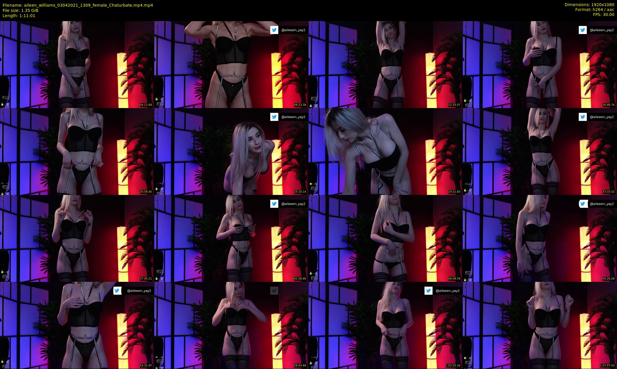 aileen_williams — 72 minute Chaturbate female cam show recording, 1080p, Apr 3, 2021