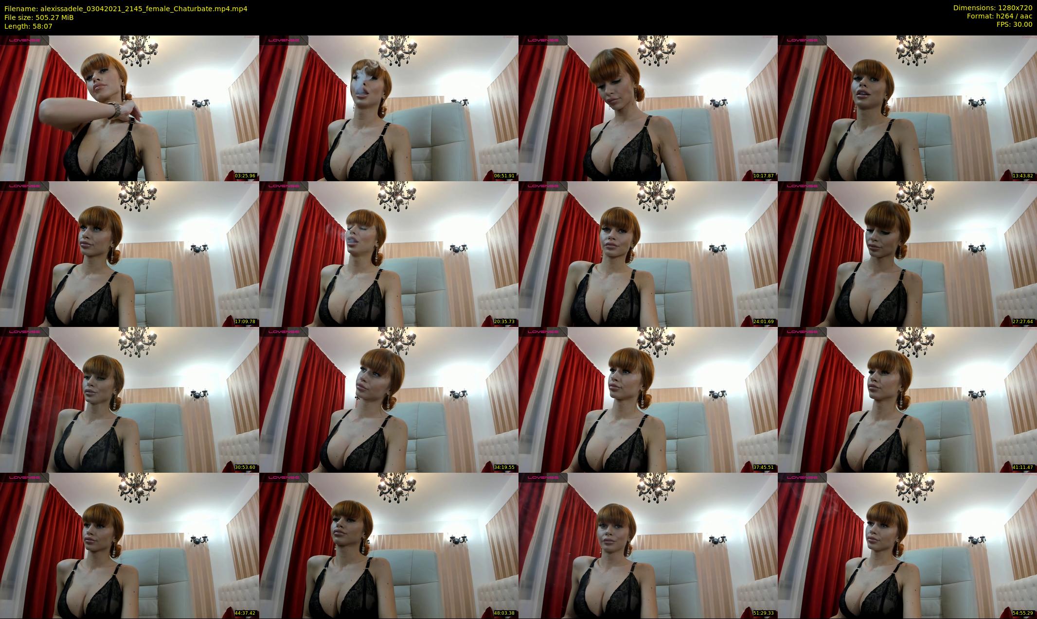 alexissadele — 59 minute Chaturbate female cam show recording, 720p, Apr 3, 2021