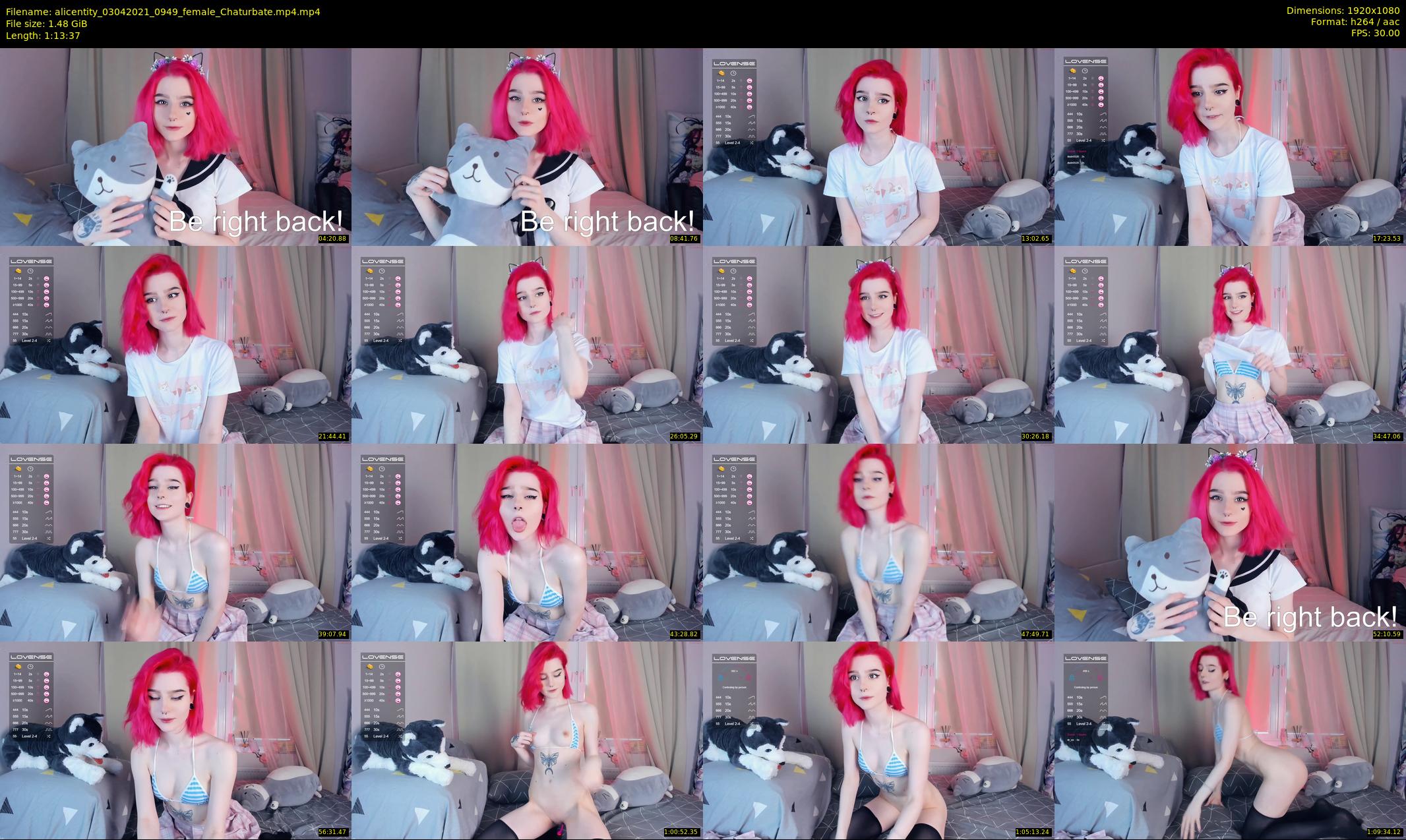 alicentity — 74 minute Chaturbate female cam show recording, 1080p, Apr 3, 2021