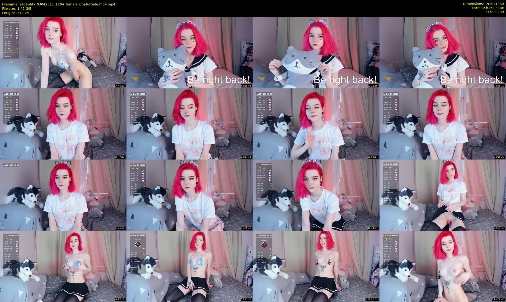 alicentity — 71 minute Chaturbate female cam show recording, 1080p, Apr 3, 2021