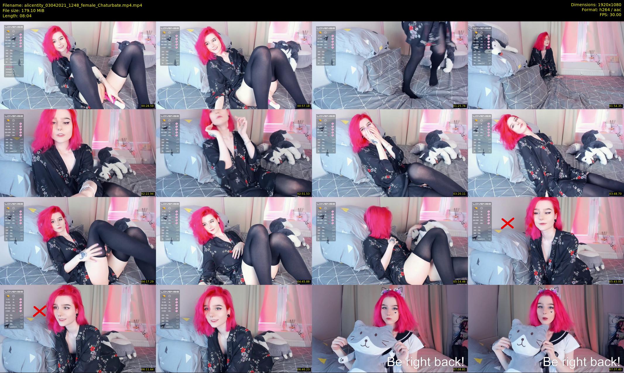alicentity — 9 minute Chaturbate female cam show recording, 1080p, Apr 3, 2021
