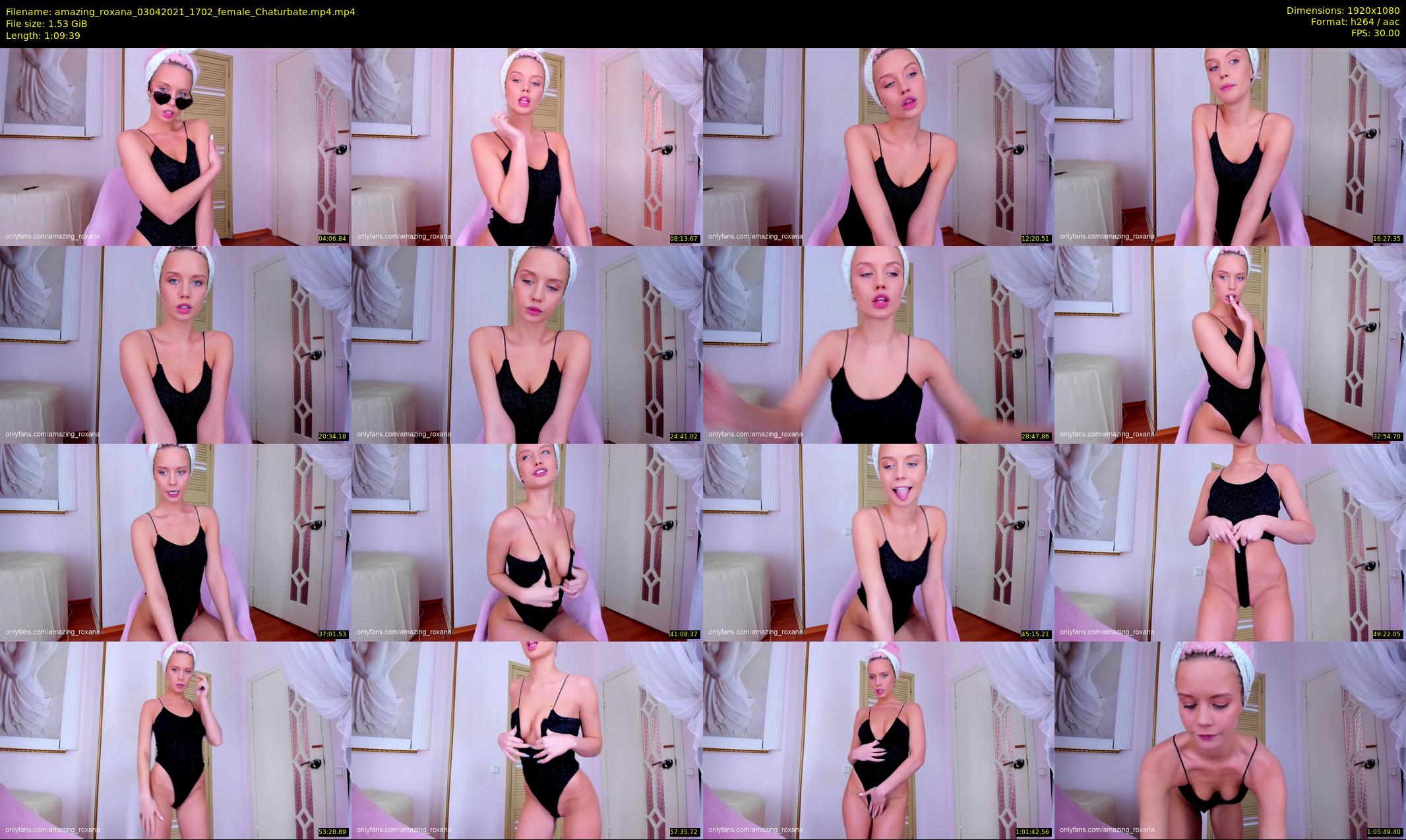 amazing_roxana — 70 minute Chaturbate female cam show recording, 1080p, Apr 3, 2021
