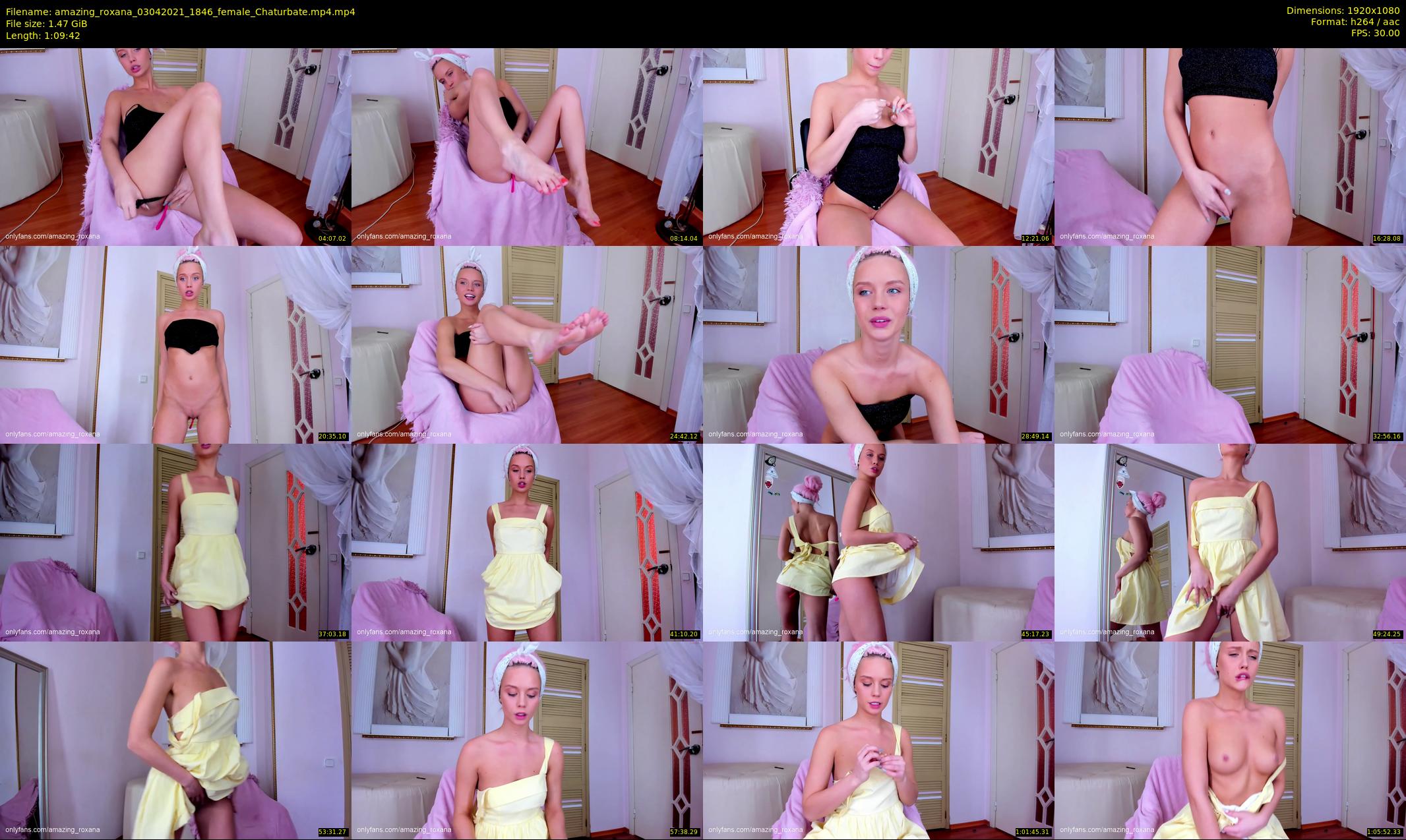 amazing_roxana — 70 minute Chaturbate female cam show recording, 1080p, Apr 3, 2021