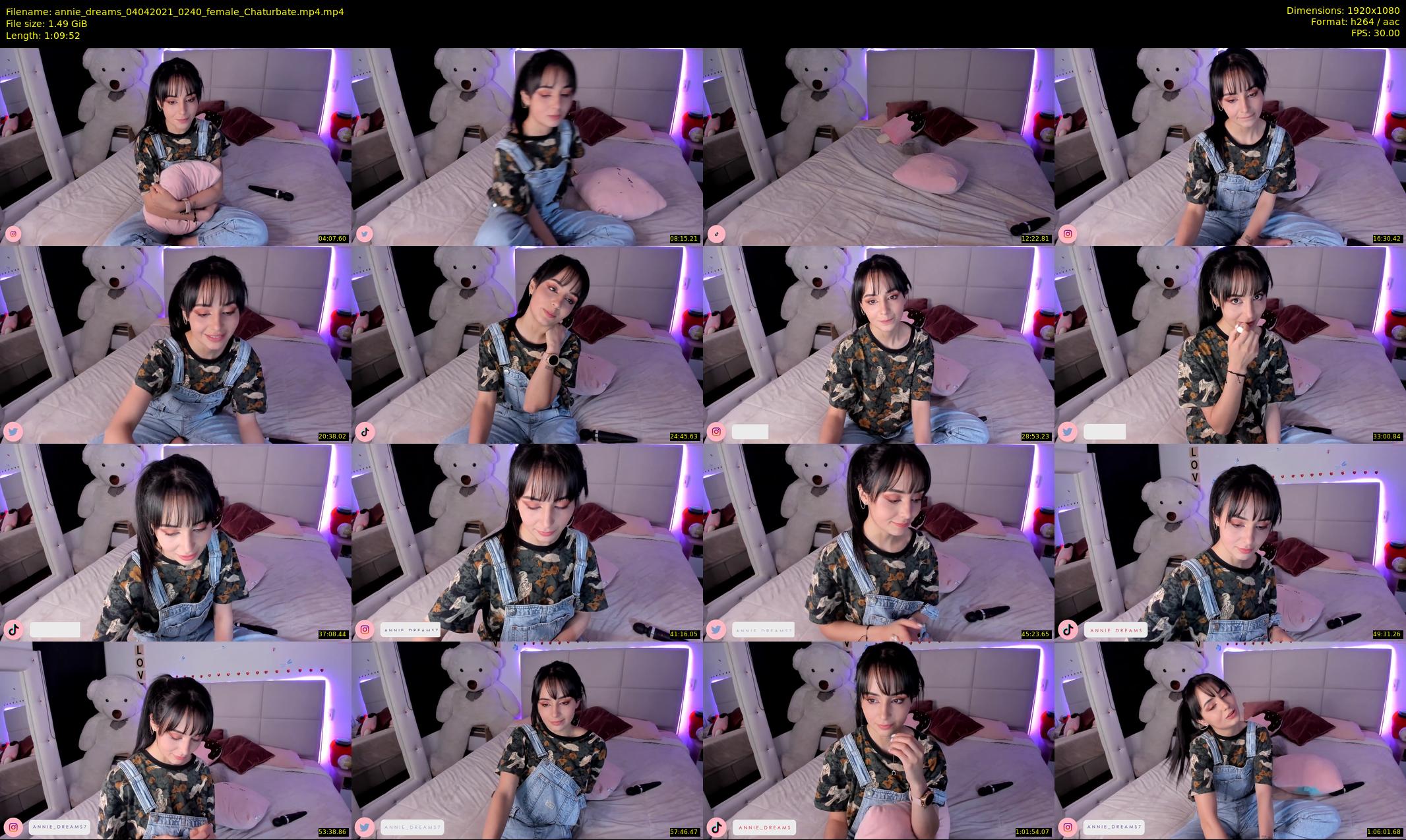 annie_dreams — 70 minute Chaturbate female cam show recording, 1080p, Apr 4, 2021