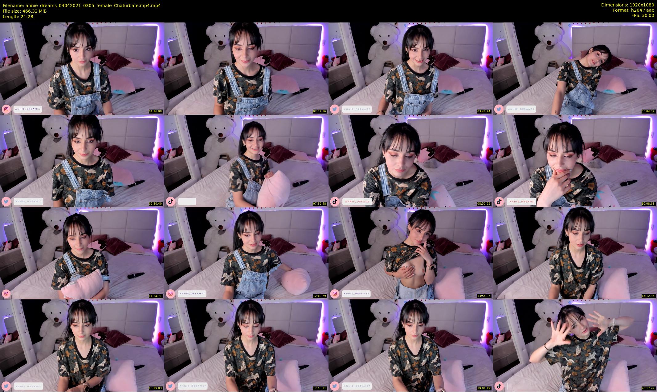 annie_dreams — 22 minute Chaturbate female cam show recording, 1080p, Apr 4, 2021