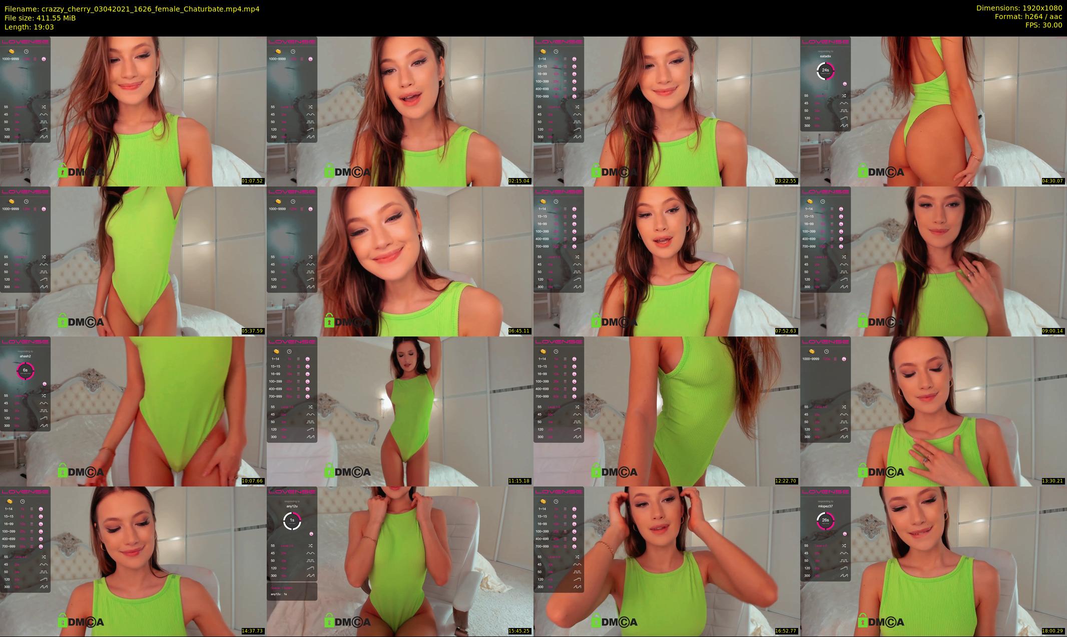 crazzy_cherry — 20 minute Chaturbate female cam show recording, 1080p, Apr 3, 2021