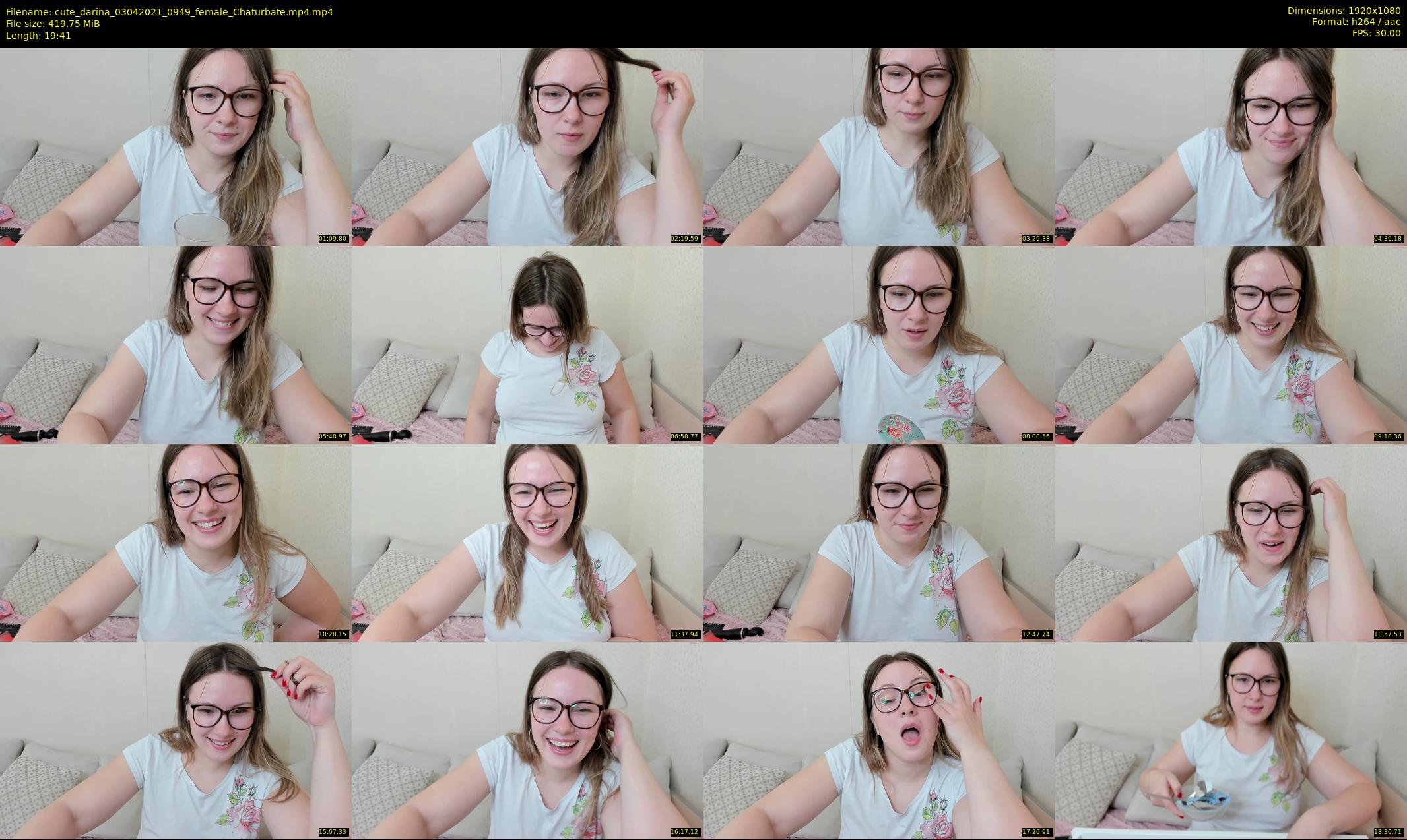 cute_darina — 20 minute Chaturbate female cam show recording, 1080p, Apr 3, 2021