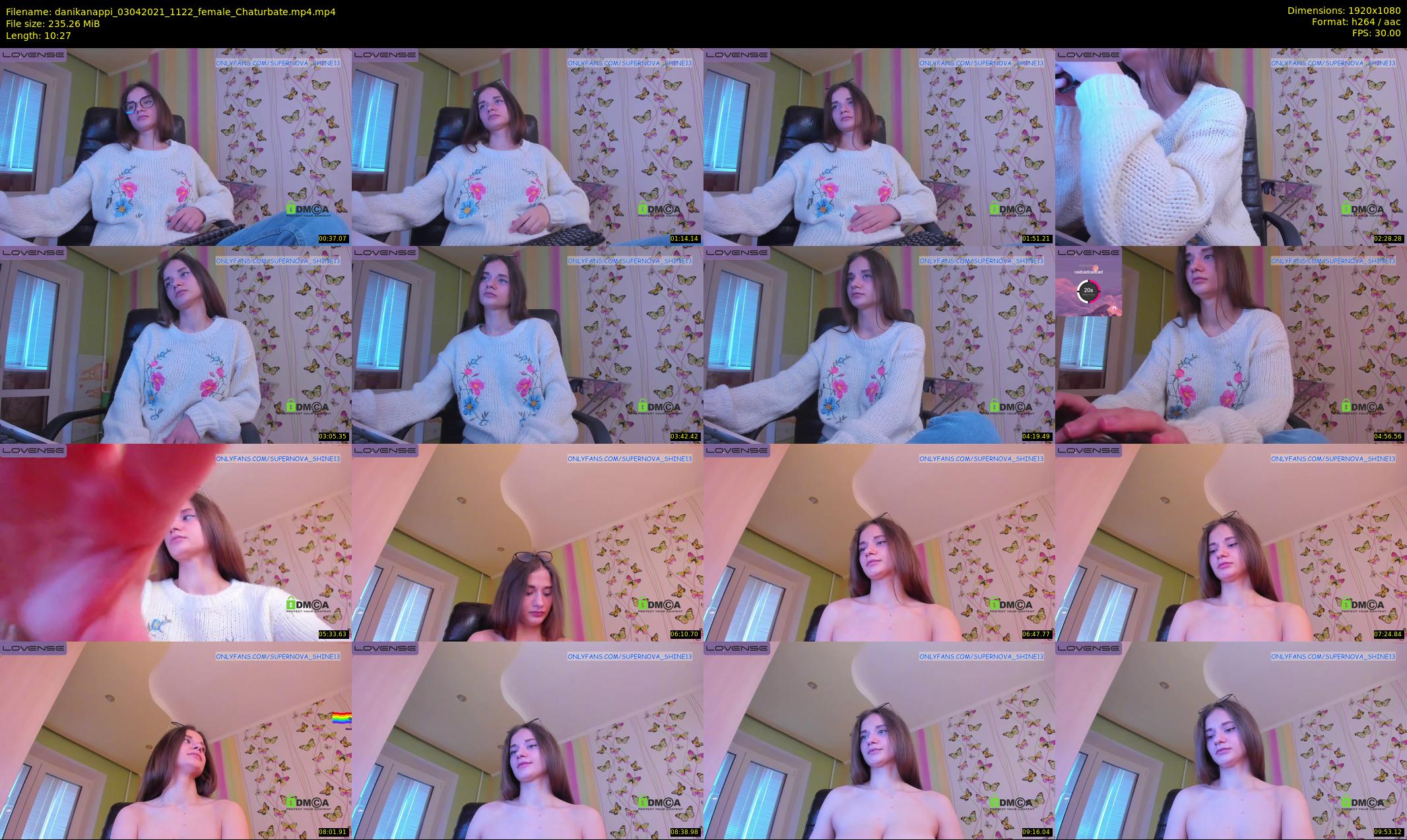 danikanappi — 11 minute Chaturbate female cam show recording, 1080p, Apr 3, 2021