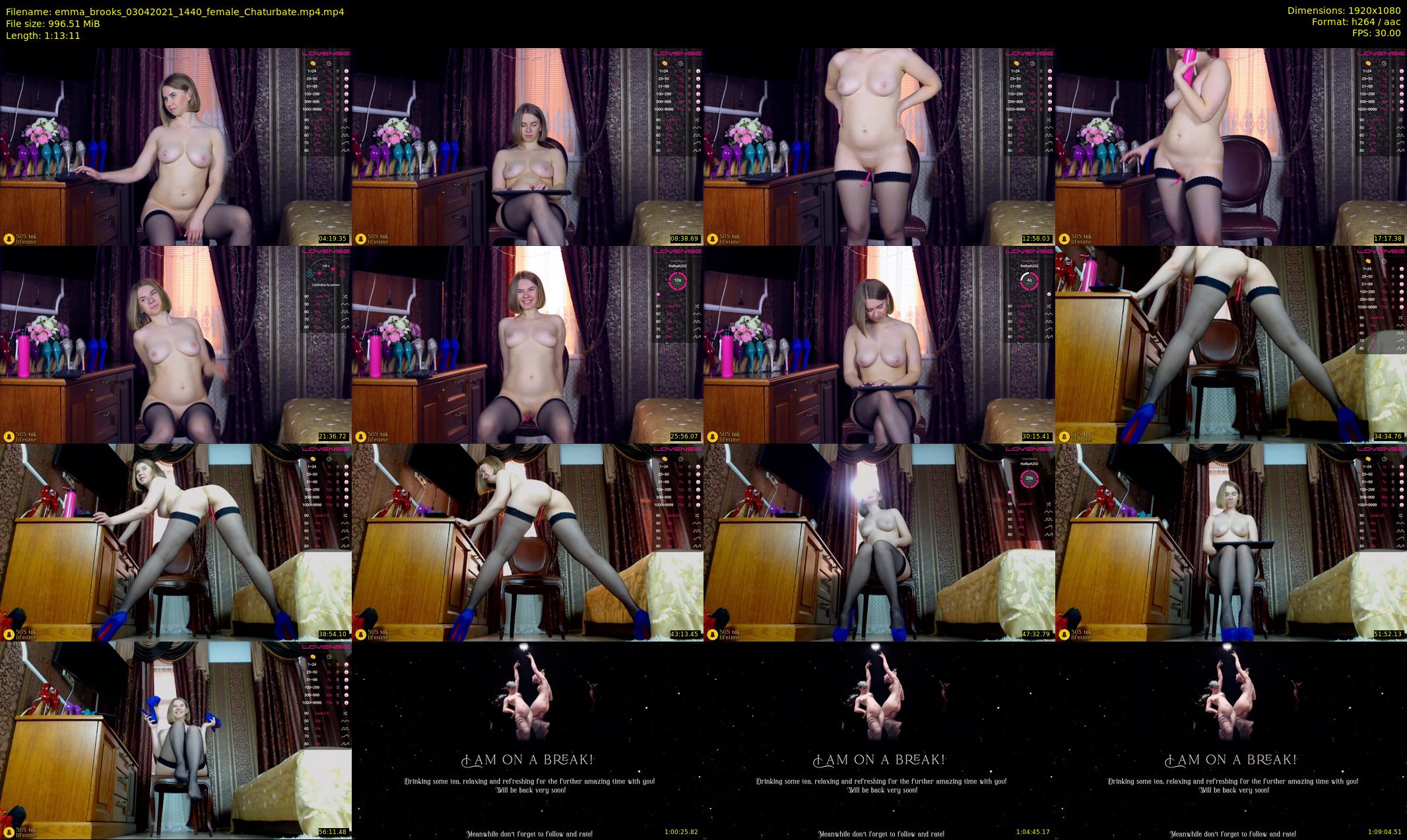 emma_brooks — 74 minute Chaturbate female cam show recording, 1080p, Apr 3, 2021
