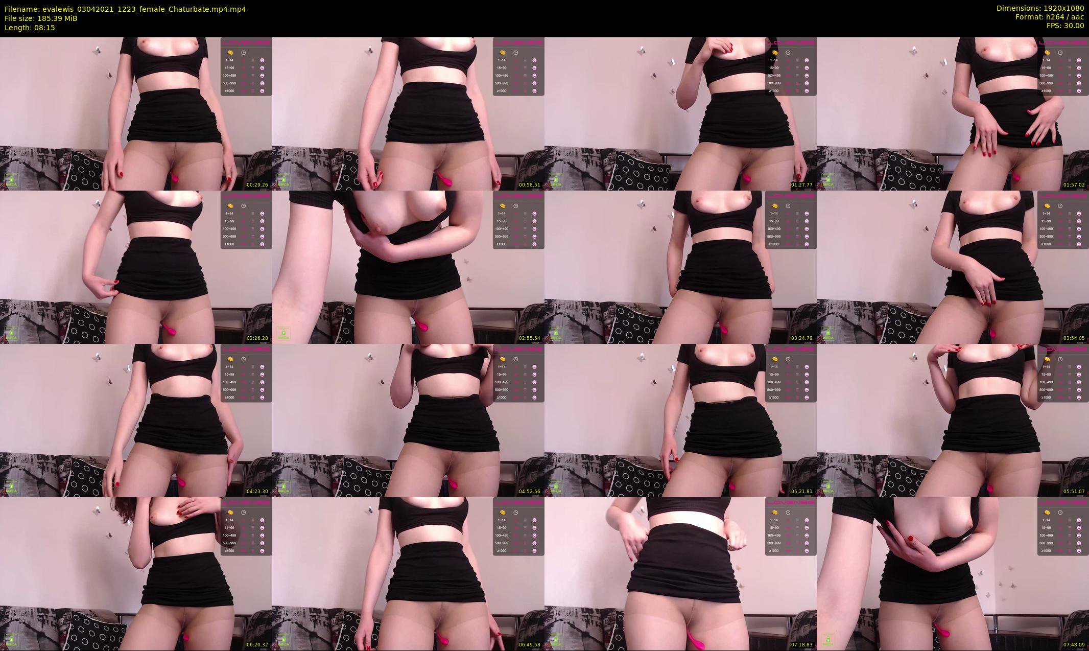 evalewis — 9 minute Chaturbate female cam show recording, 1080p, Apr 3, 2021