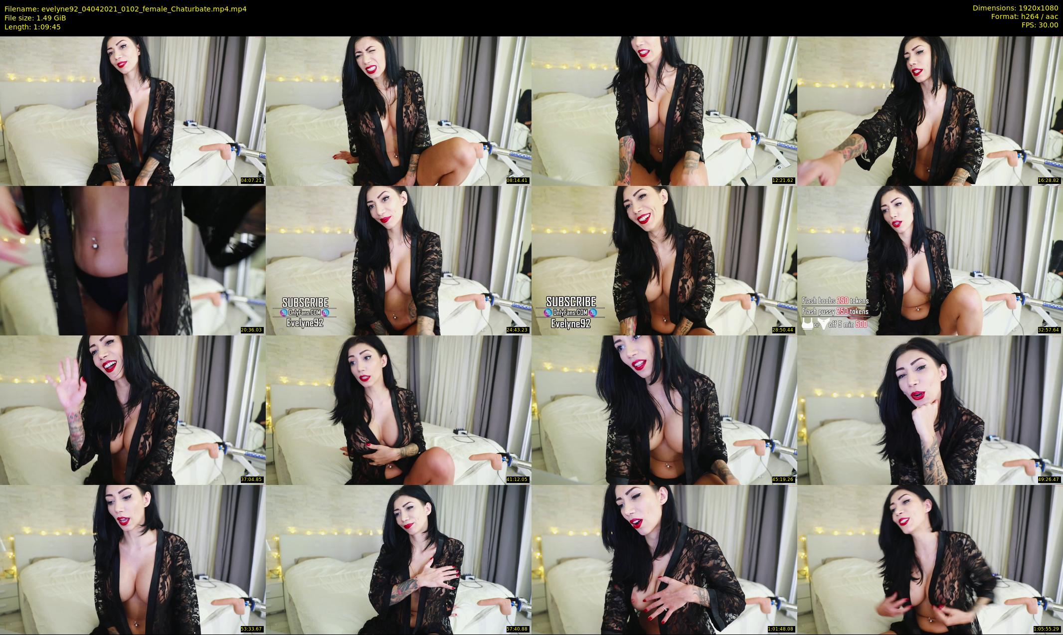 evelyne92 — 70 minute Chaturbate female cam show recording, 1080p, Apr 4, 2021