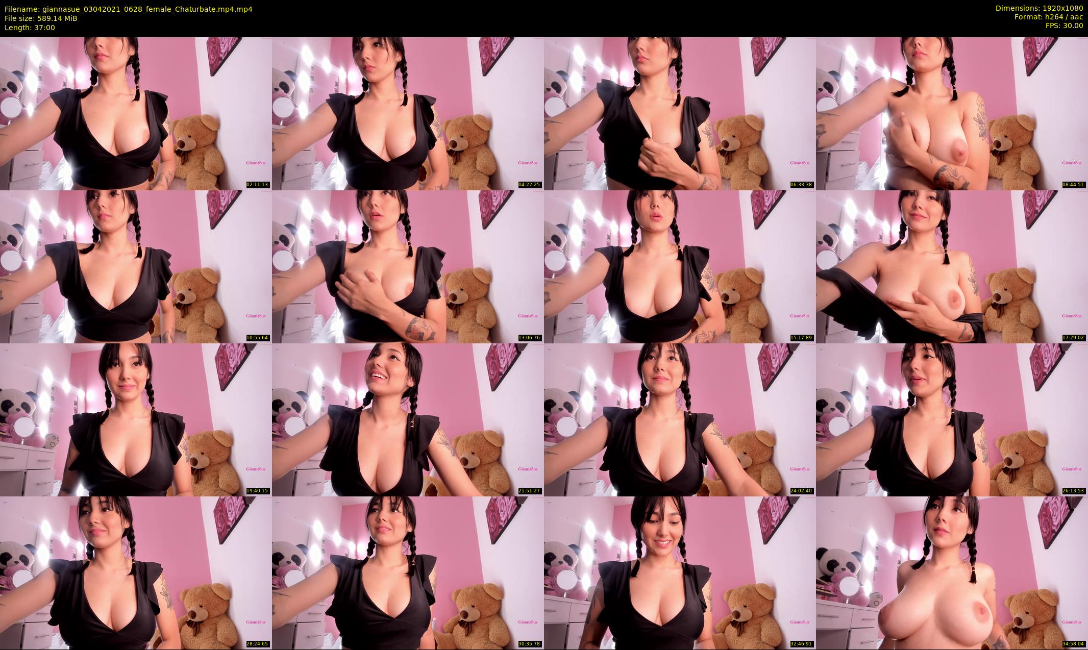 giannasue — 37 minute Chaturbate female cam show recording, 1080p, Apr 3, 2021