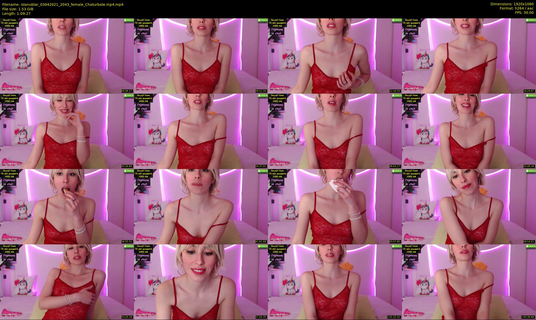 islanublar — 70 minute Chaturbate female cam show recording, 1080p, Apr 3, 2021