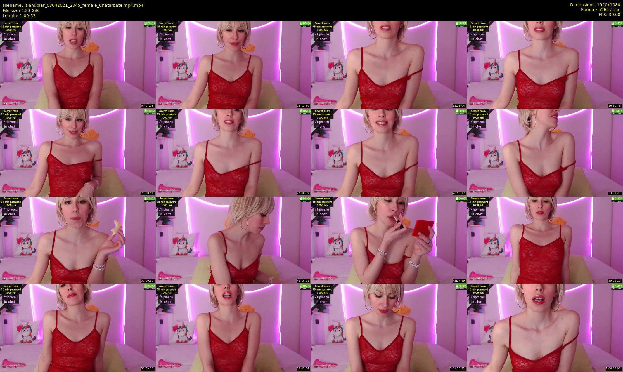 islanublar — 70 minute Chaturbate female cam show recording, 1080p, Apr 3, 2021