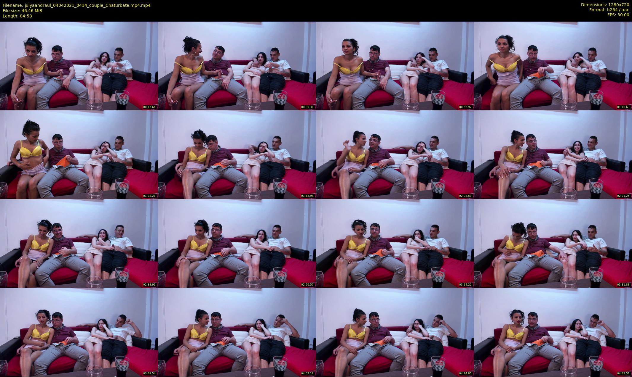 julyaandraul — 5 minute Chaturbate couple cam show recording, 720p, Apr 4, 2021
