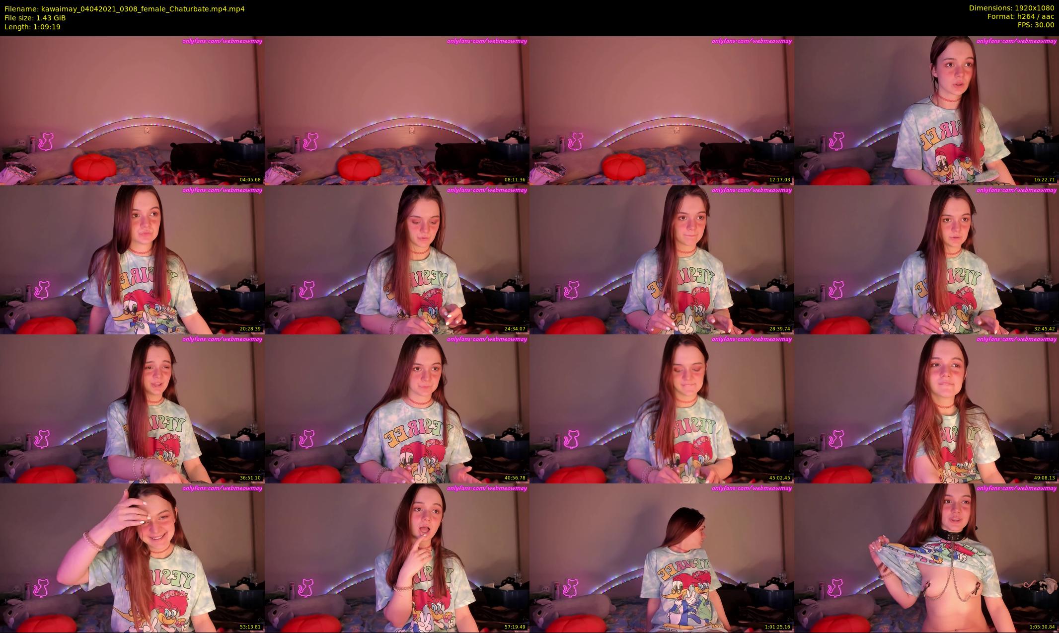 kawaimay — 70 minute Chaturbate female cam show recording, 1080p, Apr 4, 2021