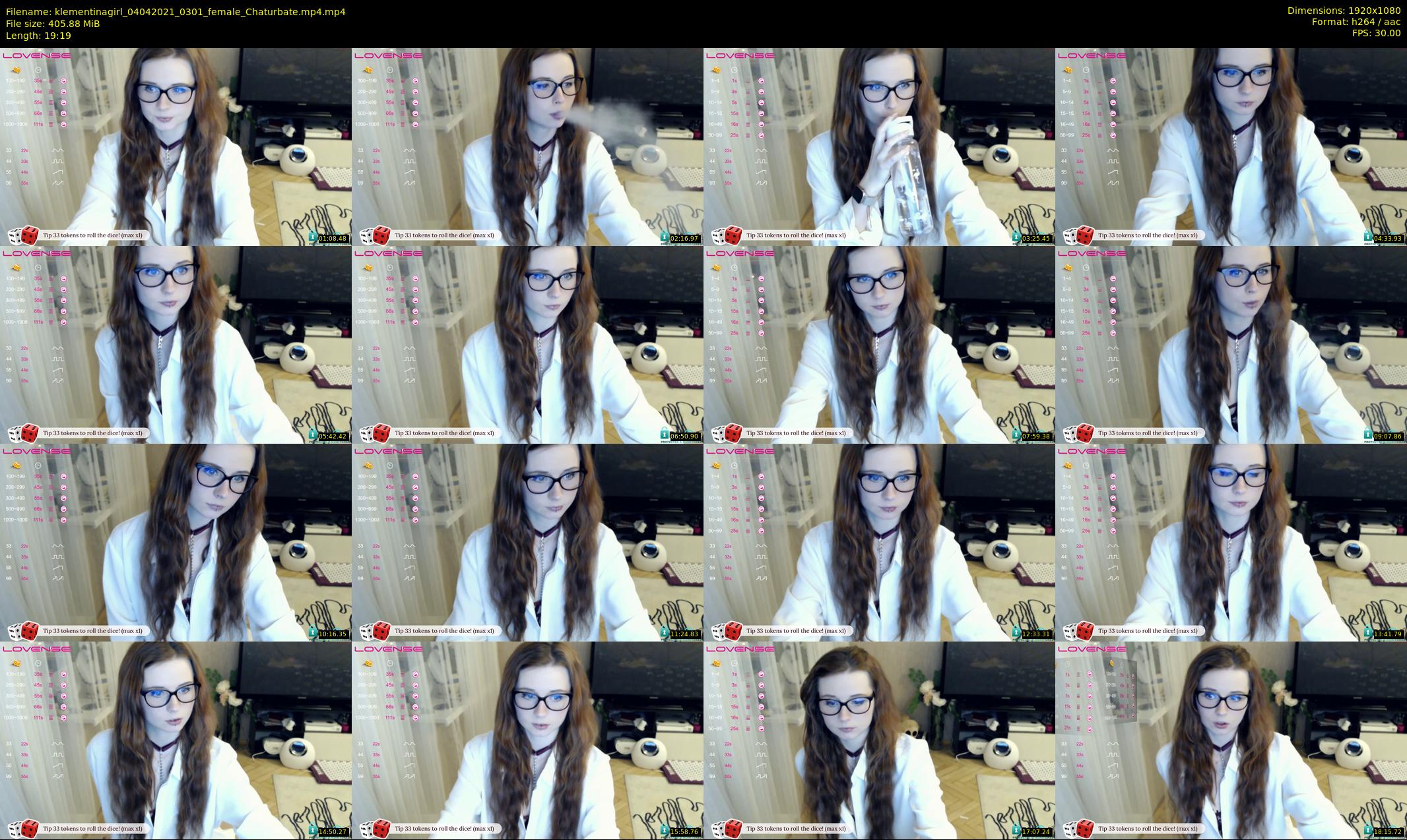 klementinagirl — 20 minute Chaturbate female cam show recording, 1080p, Apr 4, 2021