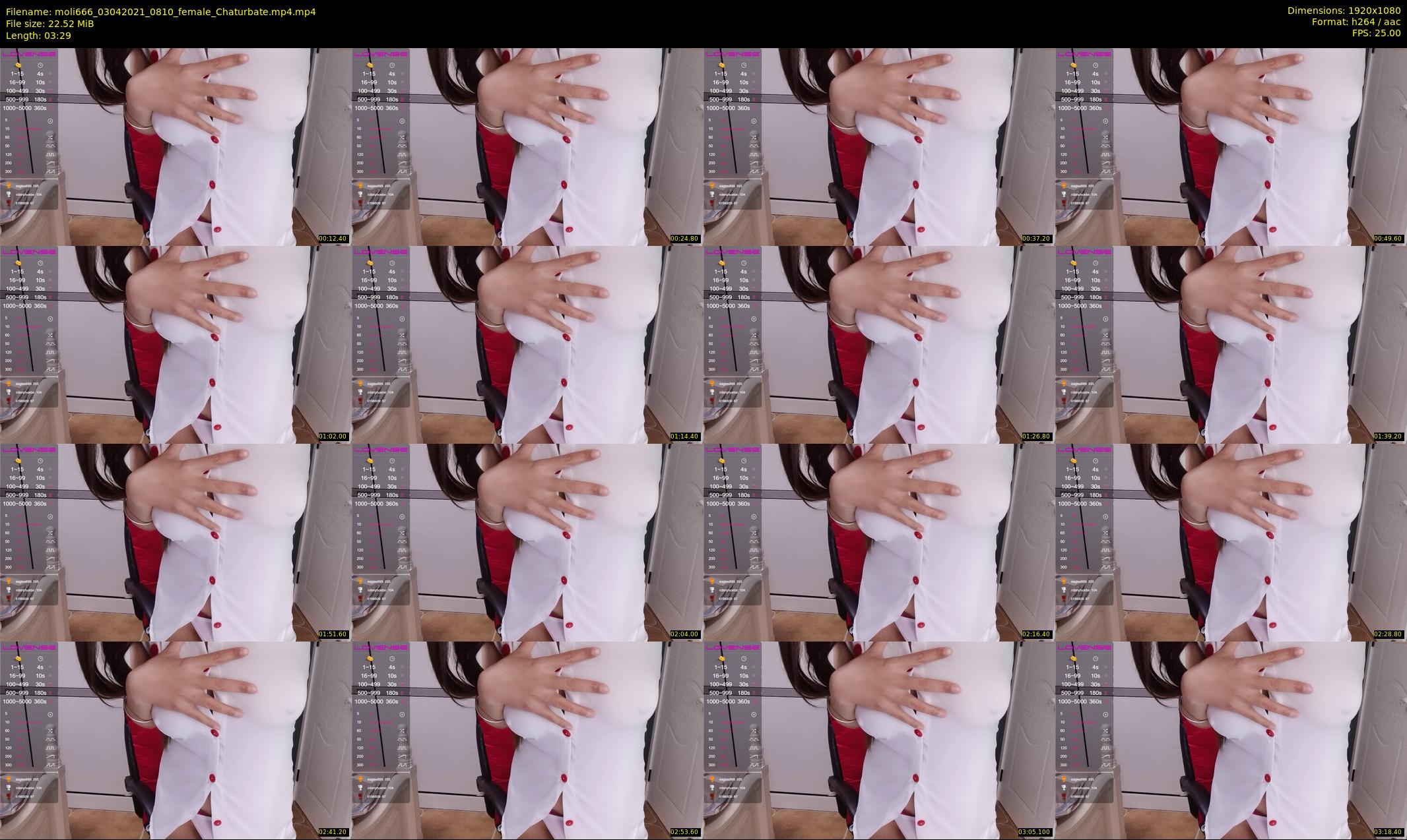 moli666 — 4 minute Chaturbate female cam show recording, 1080p, Apr 3, 2021