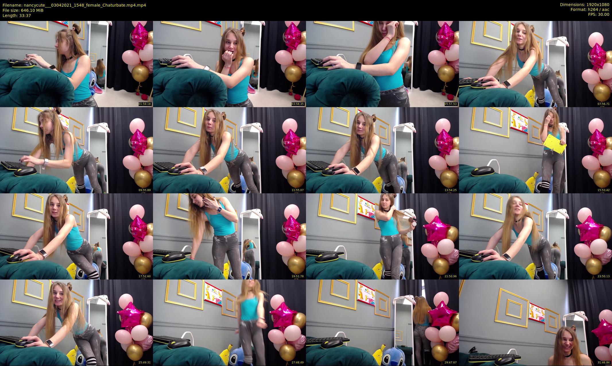 nancycute__ — 34 minute Chaturbate female cam show recording, 1080p, Apr 3, 2021