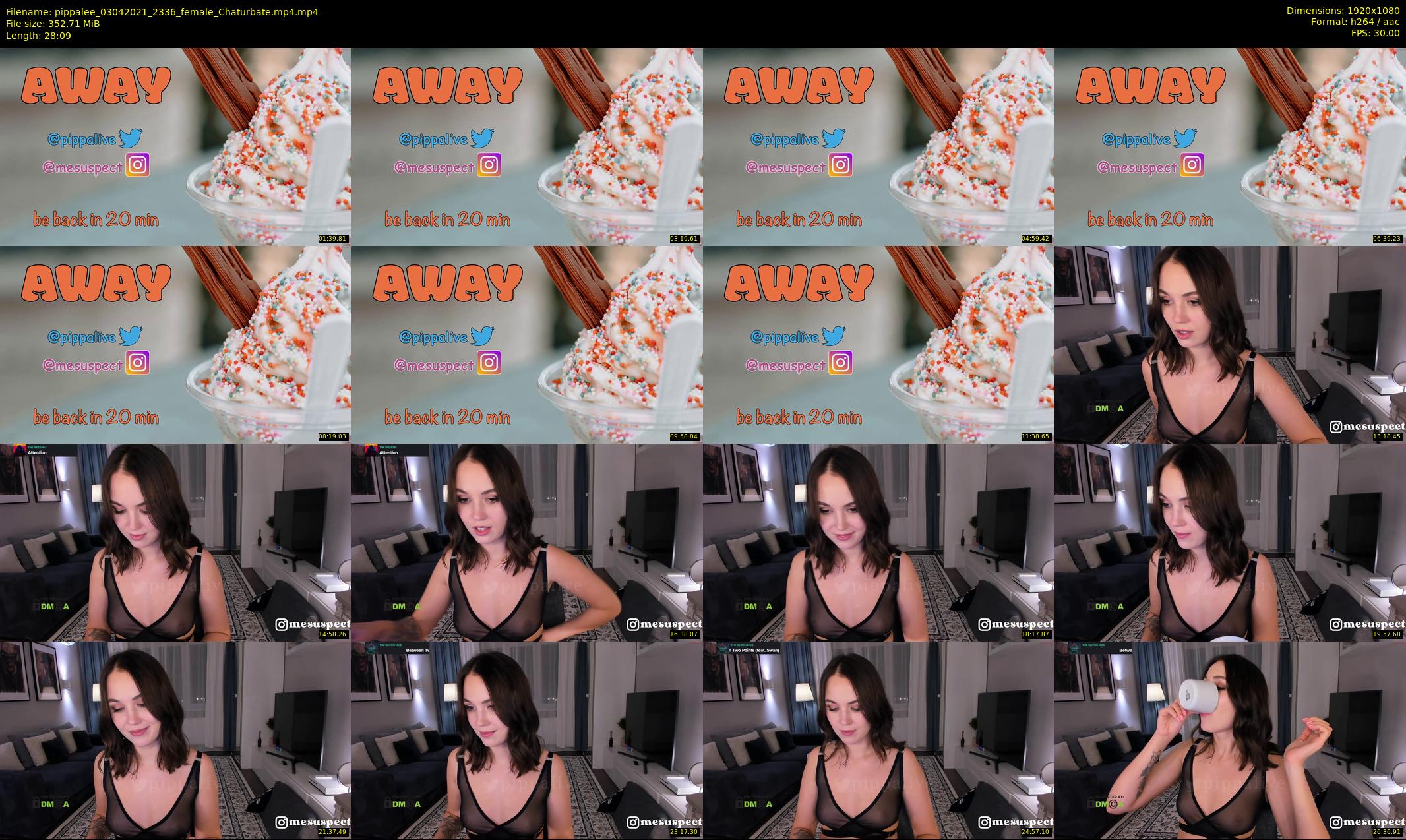pippalee — 29 minute Chaturbate female cam show recording, 1080p, Apr 3, 2021