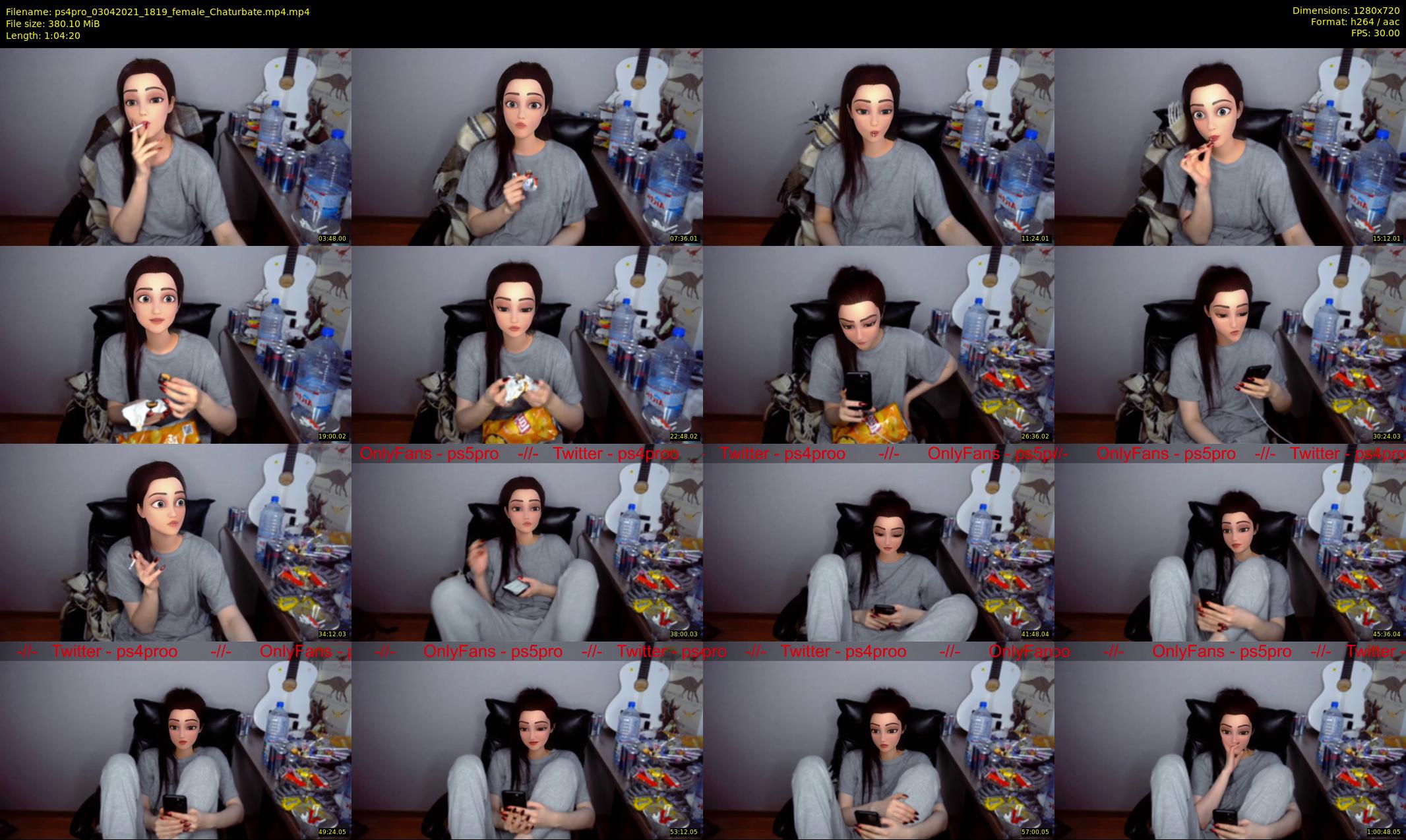 ps4pro — 65 minute Chaturbate female cam show recording, 720p, Apr 3, 2021
