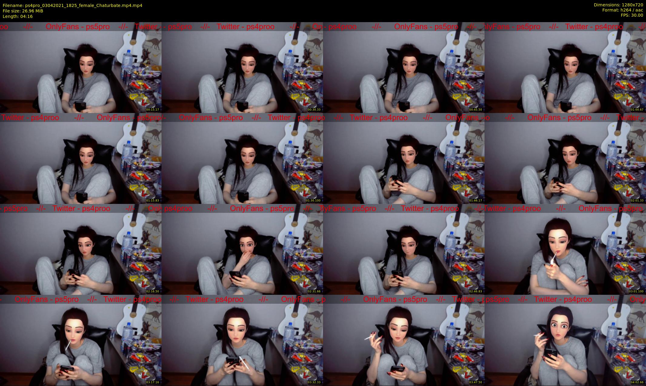 ps4pro — 5 minute Chaturbate female cam show recording, 720p, Apr 3, 2021