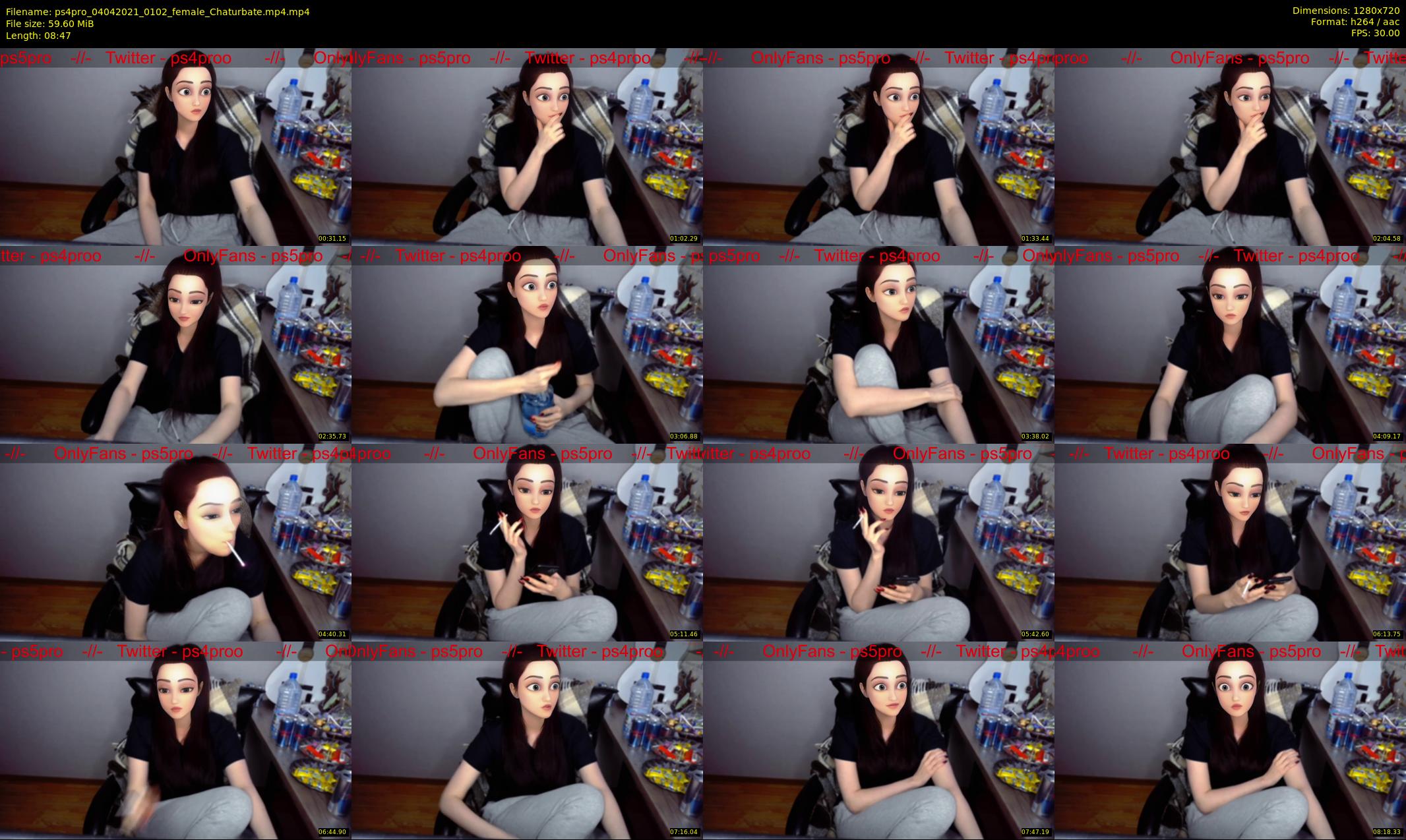 ps4pro — 9 minute Chaturbate female cam show recording, 720p, Apr 4, 2021
