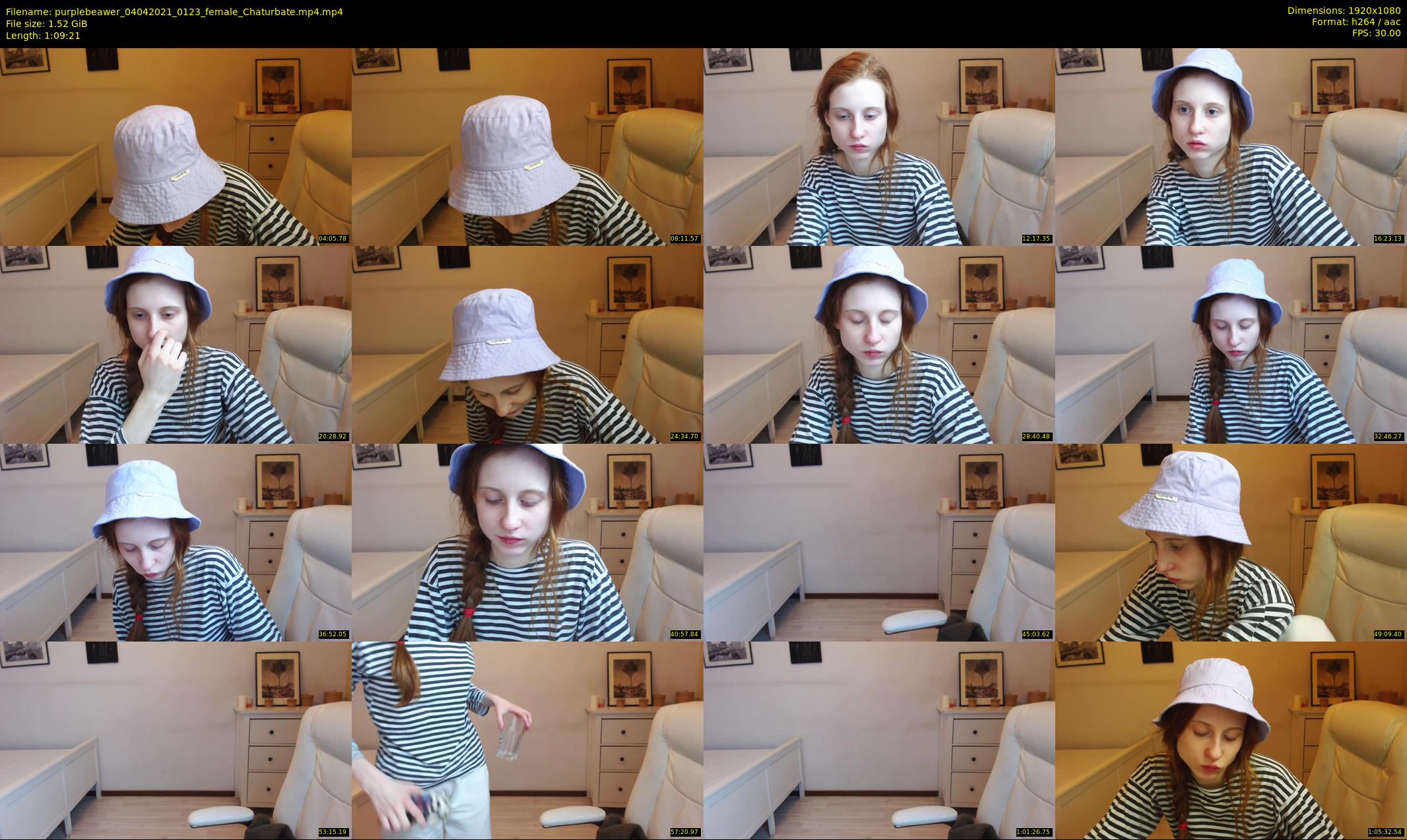 purplebeawer — 70 minute Chaturbate female cam show recording, 1080p, Apr 4, 2021