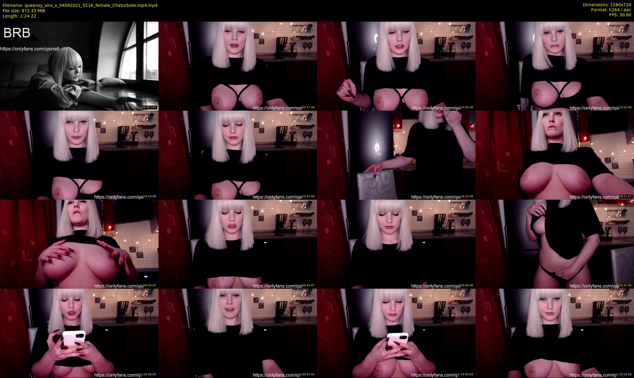 queensy_sins_x — 85 minute Chaturbate female cam show recording, 720p, Apr 4, 2021