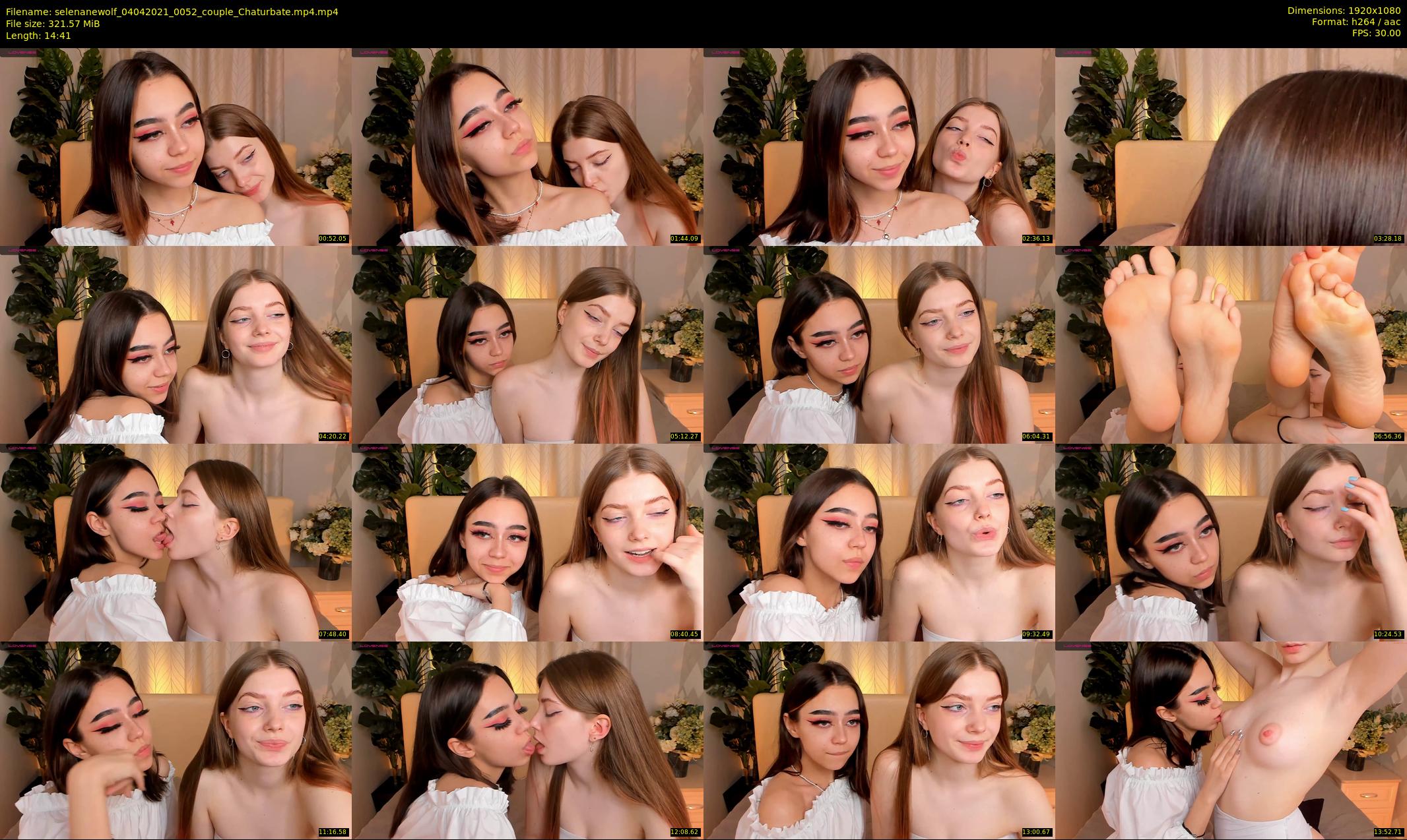 selenanewolf — 15 minute Chaturbate couple cam show recording, 1080p, Apr 4, 2021
