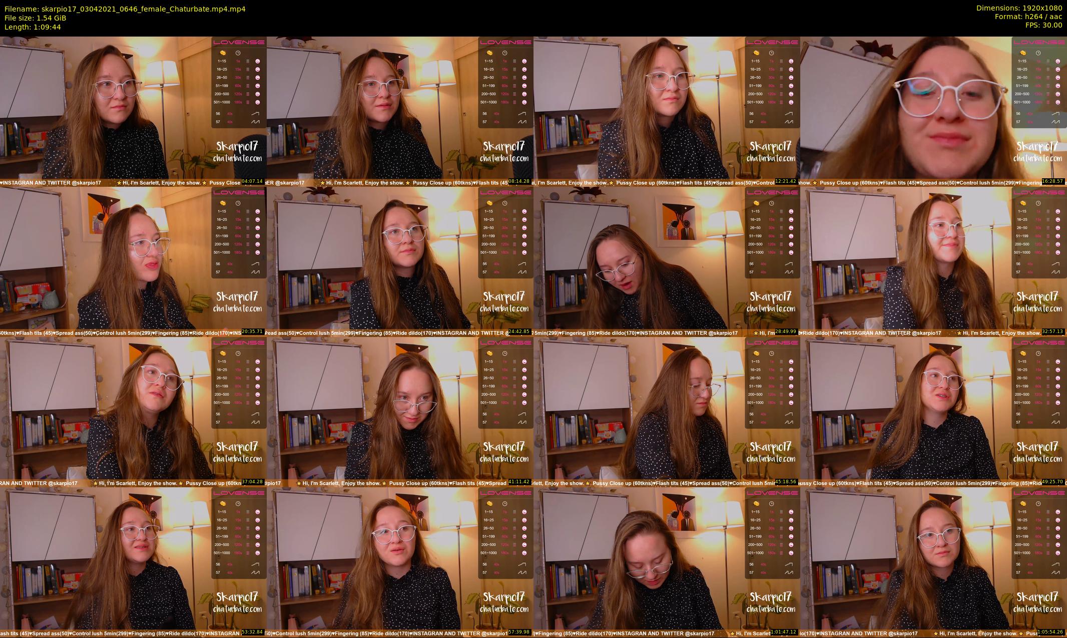 skarpio17 — 70 minute Chaturbate female cam show recording, 1080p, Apr 3, 2021