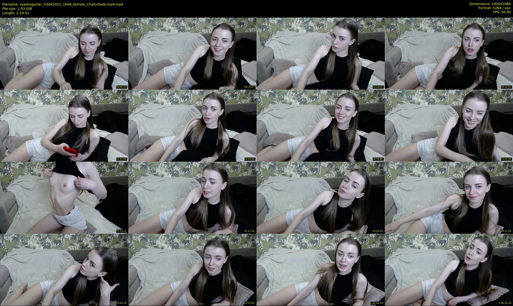 ssashagarter — 71 minute Chaturbate female cam show recording, 1080p, Apr 3, 2021